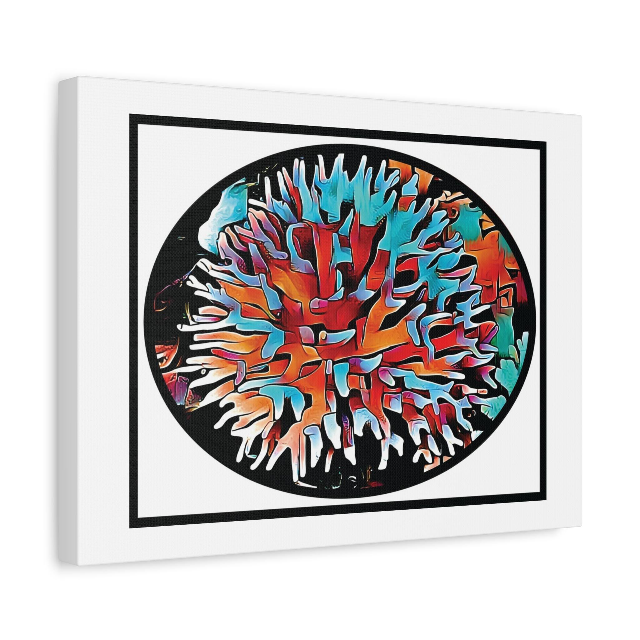 Coral View Egg - Canvas Wall Art