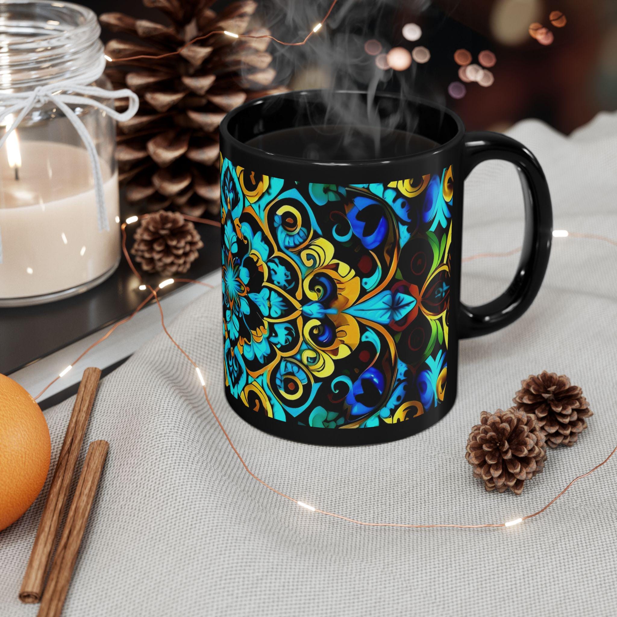 Blue Lace C - Coffee Mug