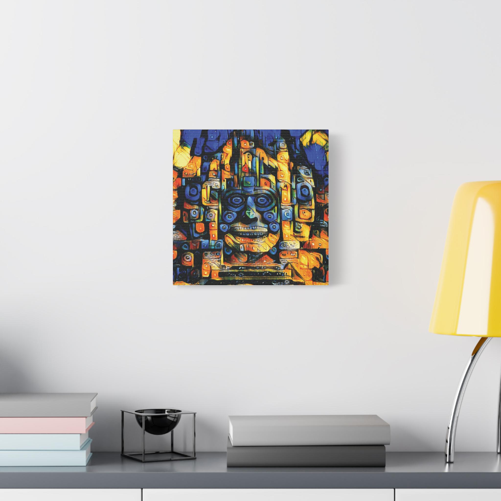 Purple Face - Canvas Wall Art