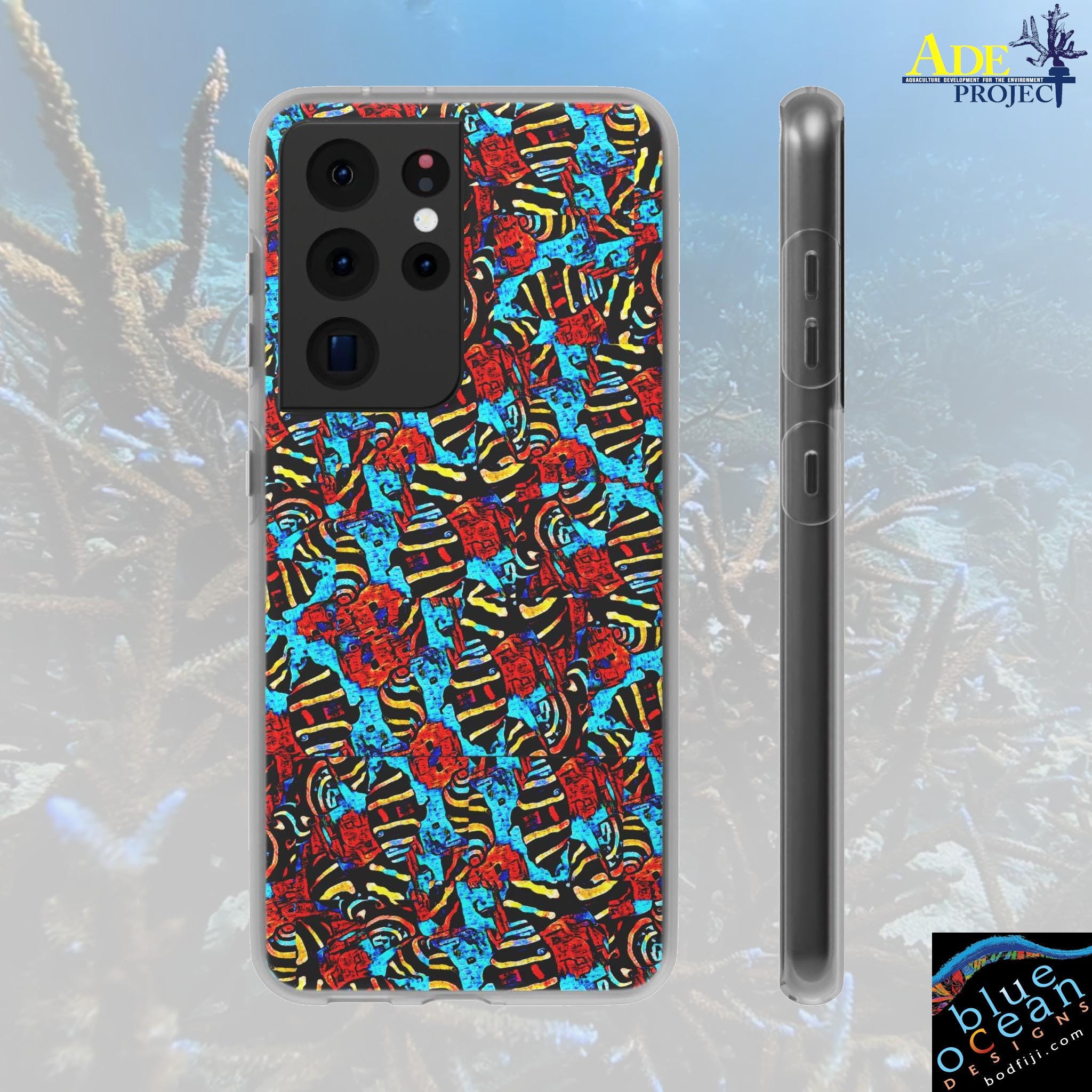 Small Snails Android Flexi Case - Walt Smith Fiji Ocean Art - Supports ADE Reef Restoration