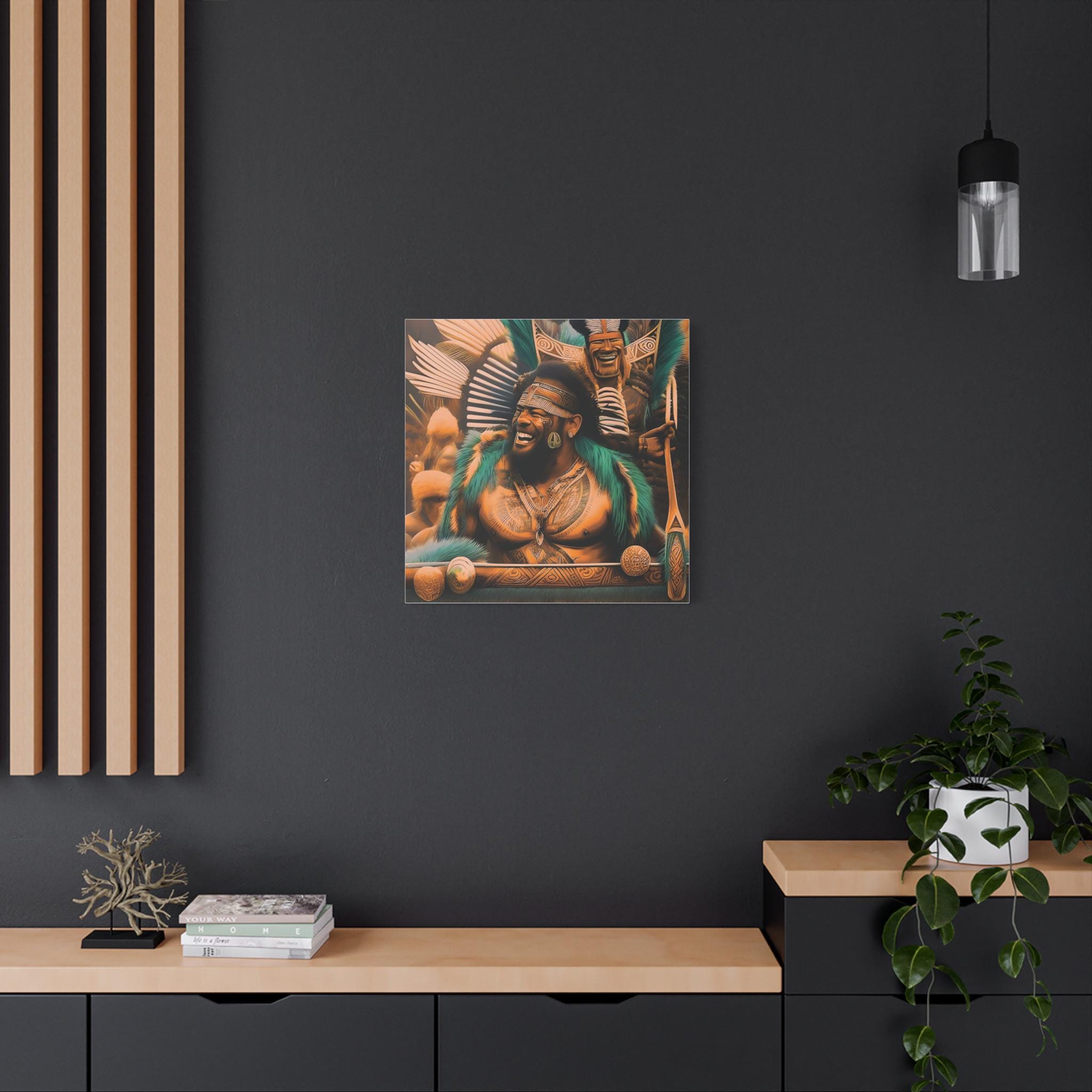 Laughing Cheif - Canvas Wall Art