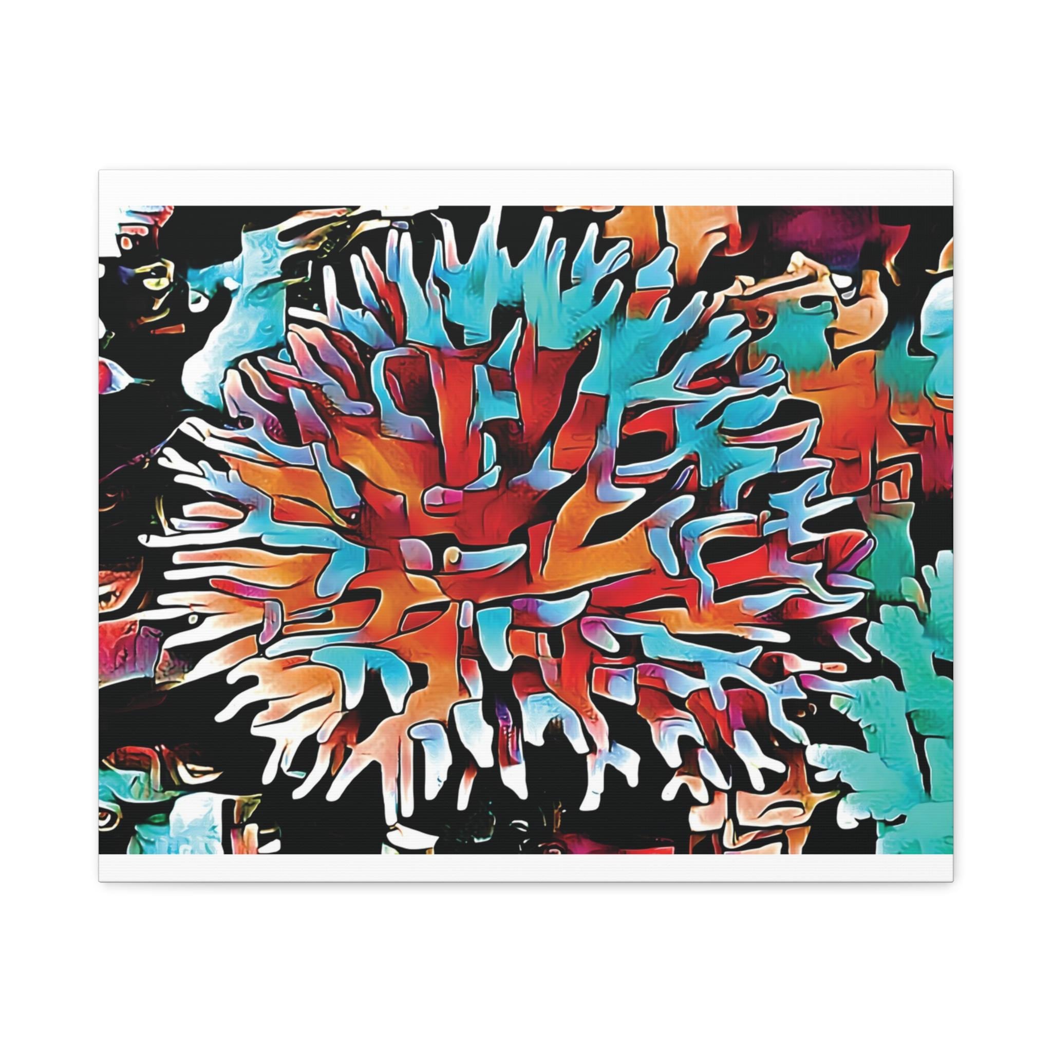 Aqua Spike - Canvas Wall Art