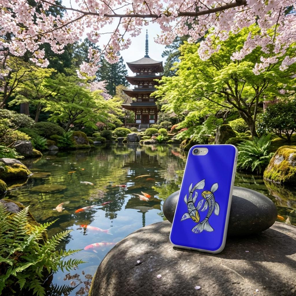 Koi Fun iPhone Flexi Case - Walt Smith Fiji Ocean Art - Supports ADE Reef Restoration