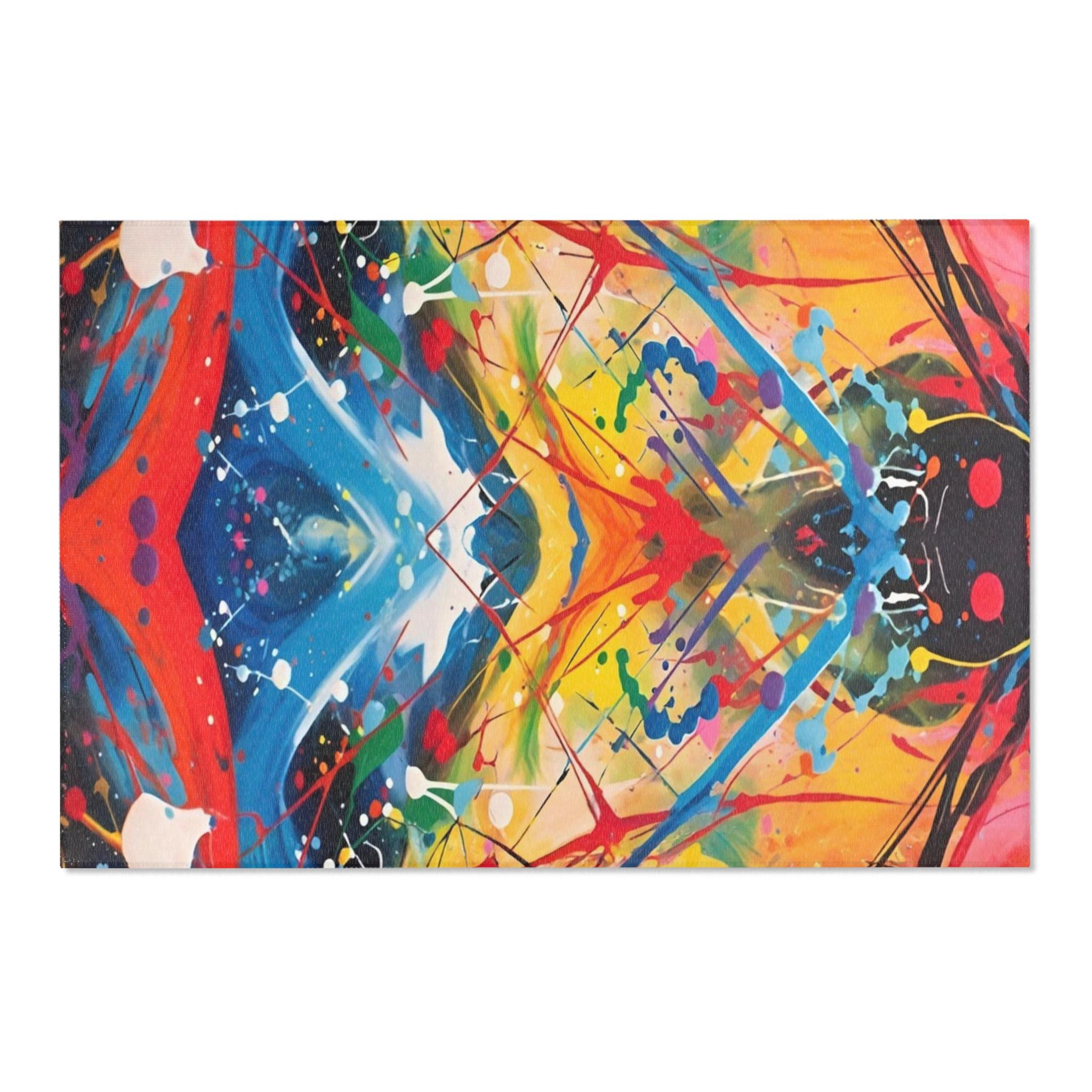Red Scribe 2 - Area Rug