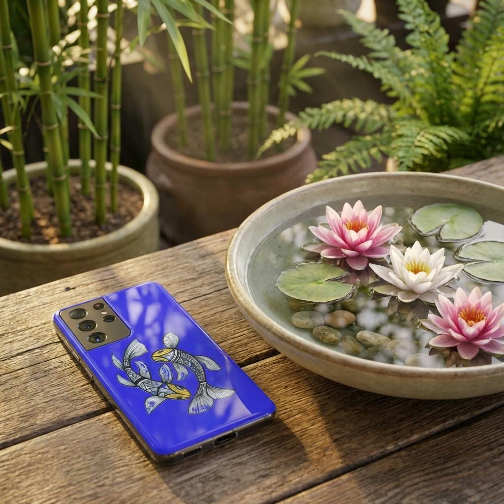 Koi Fun Android Flexi Case - Walt Smith Fiji Ocean Art - Supports ADE Reef Restoration
