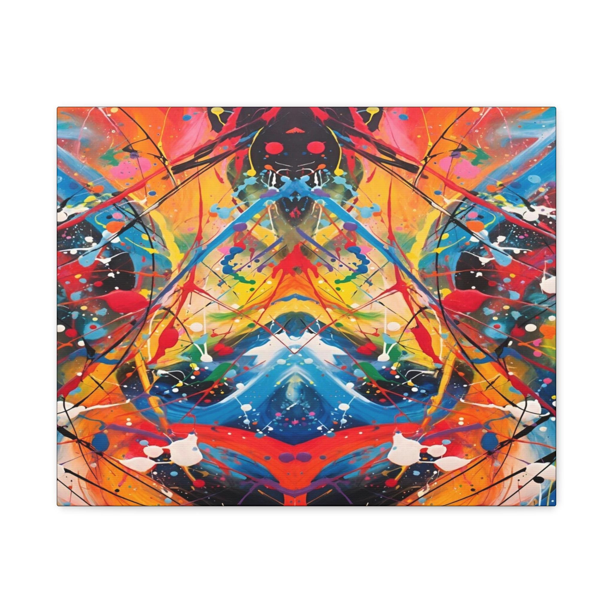 Red Scribe 2 Canvas Wall Art
