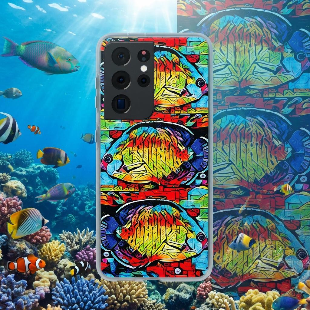 Coral Beauty Android Flexi Case - Walt Smith Fiji Ocean Art - Supports ADE Reef Restoration