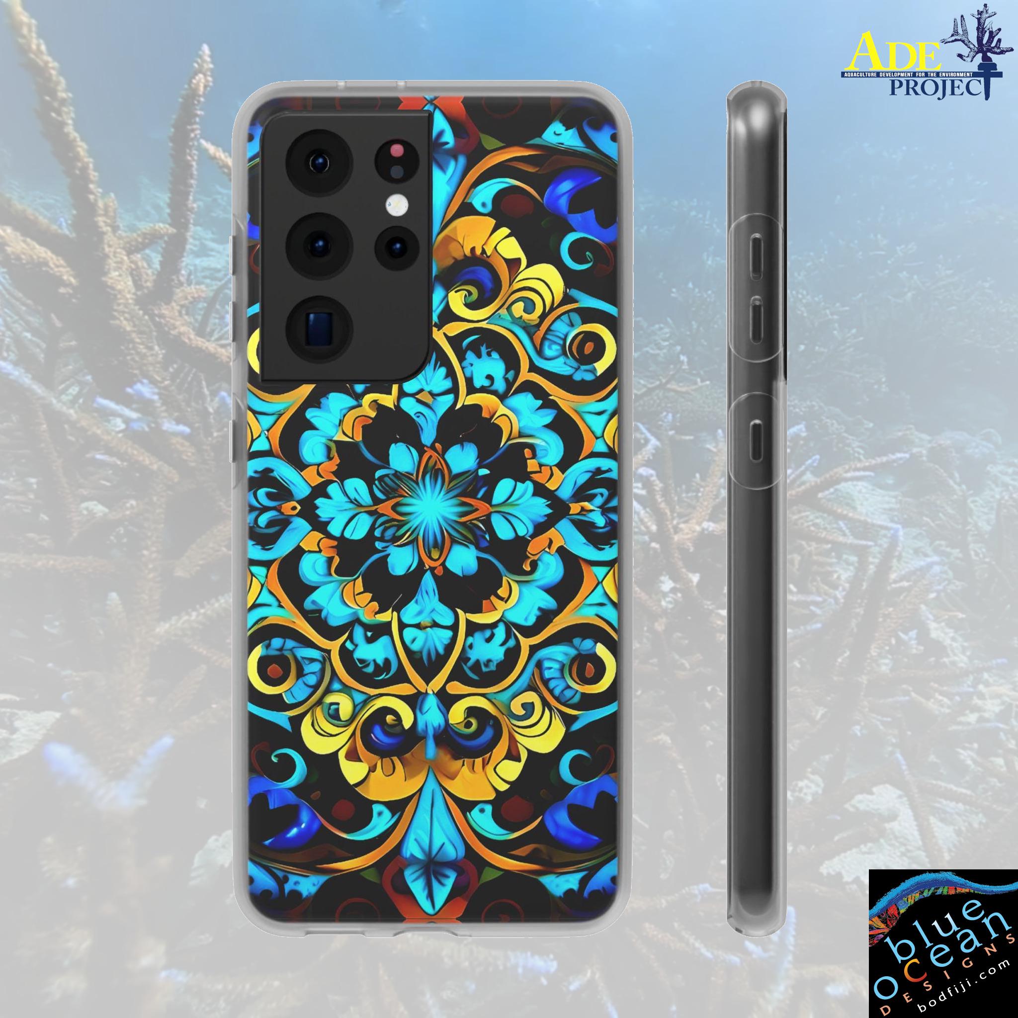 Poker Play Android Flexi Case - Walt Smith Fiji Ocean Art - Supports ADE Reef Restoration
