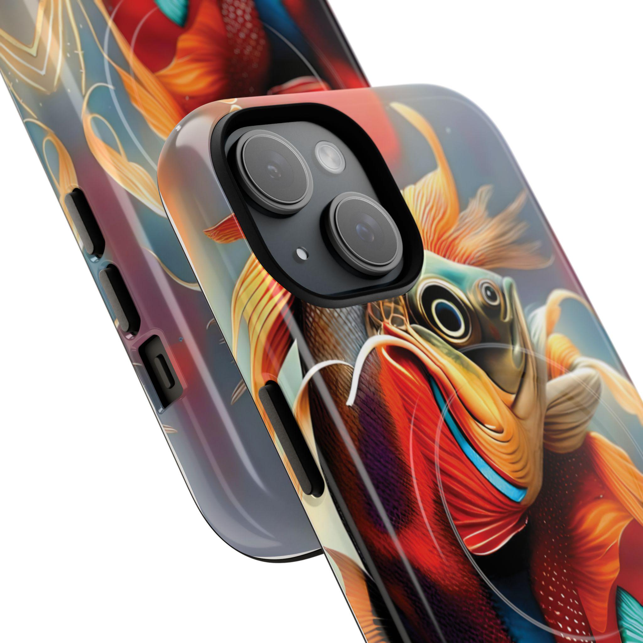 Mr Fish iPhone Magnetic Case - Walt Smith Fiji Ocean Art - Supports ADE Reef Restoration