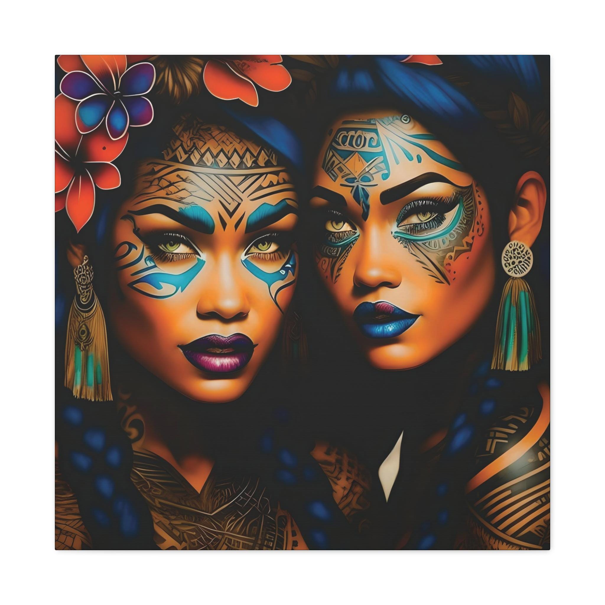 Painted Ladies Canvas Wall Art