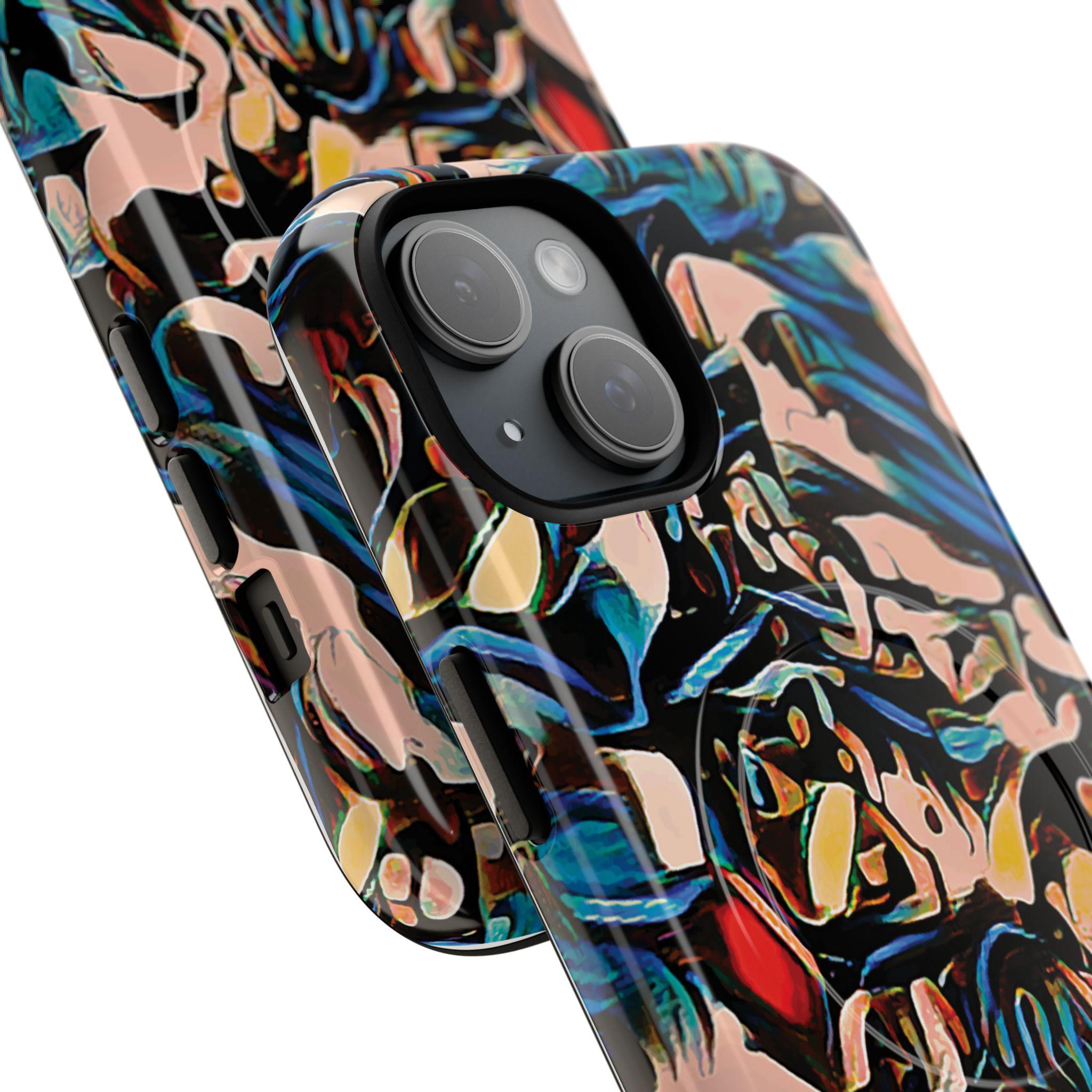 Black Rose iPhone Magnetic Case - Walt Smith Fiji Ocean Art - Supports ADE Reef Restoration