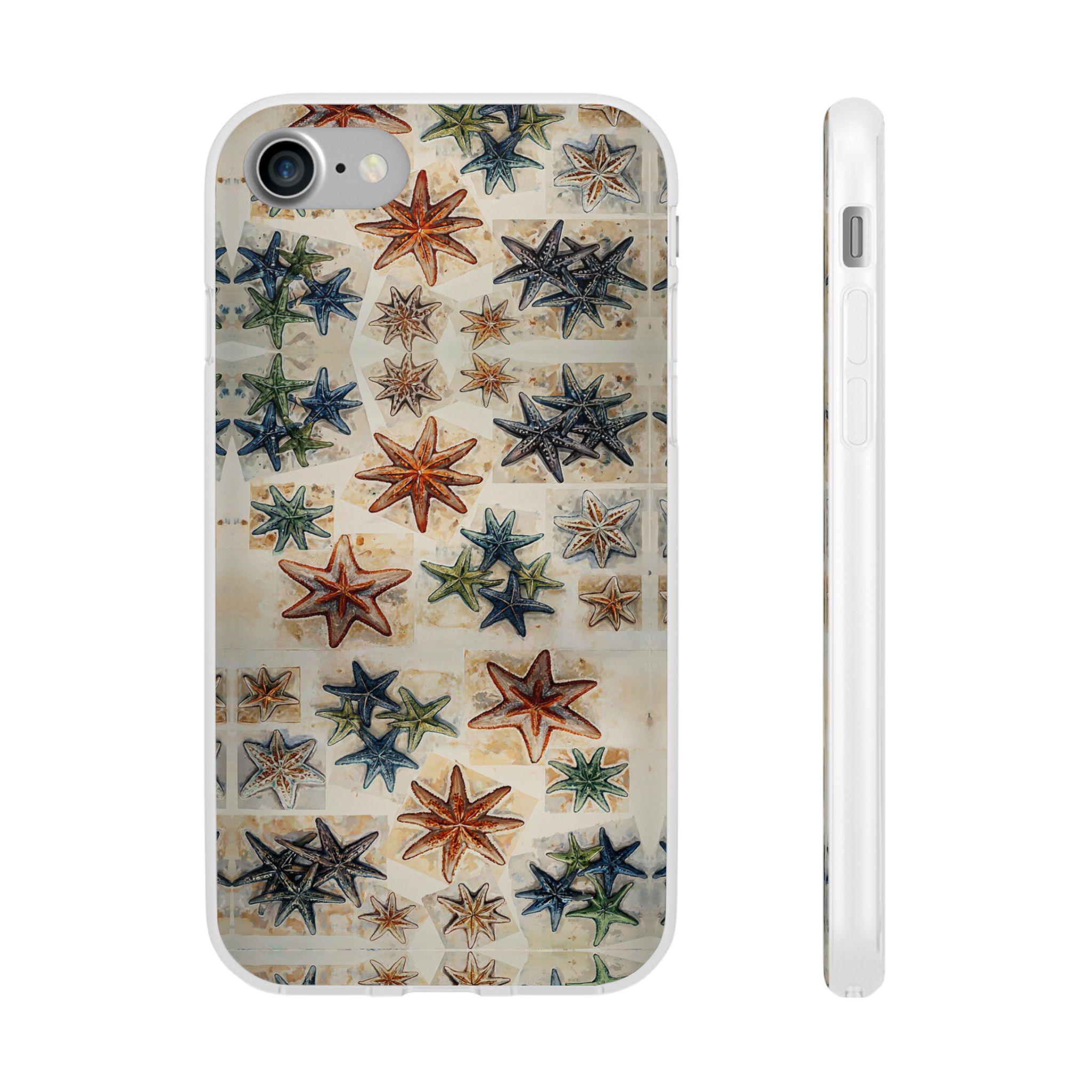 Starfish on the Move iPhone Flexi Case - Walt Smith Fiji Ocean Art - Supports ADE Reef Restoration