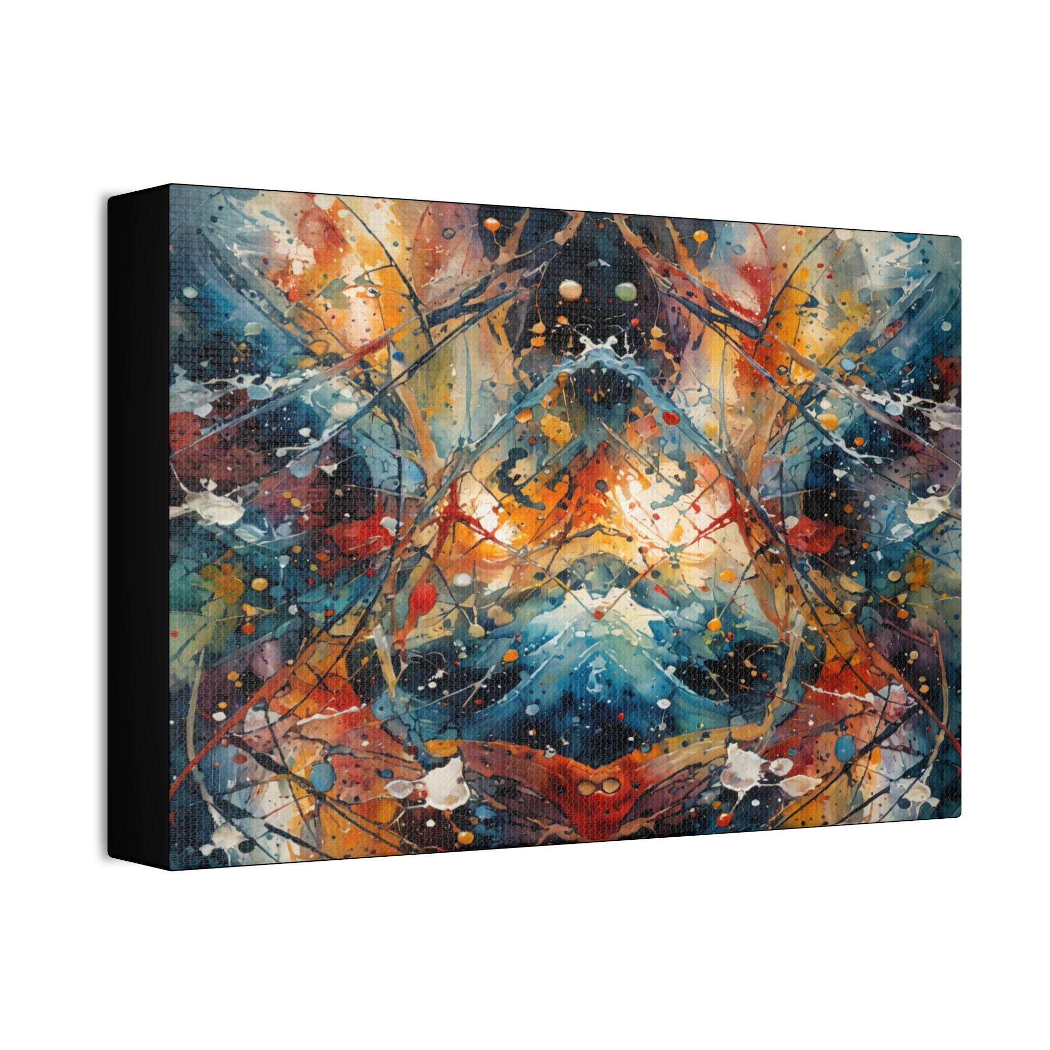 Red Scribe 3 Canvas Wall Art