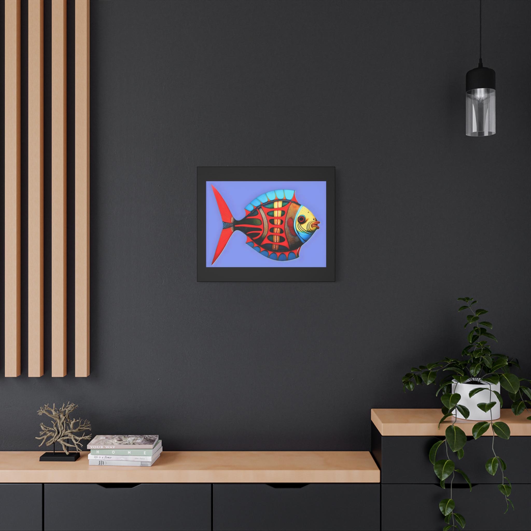 Fish Kiss Canvas Wall Art