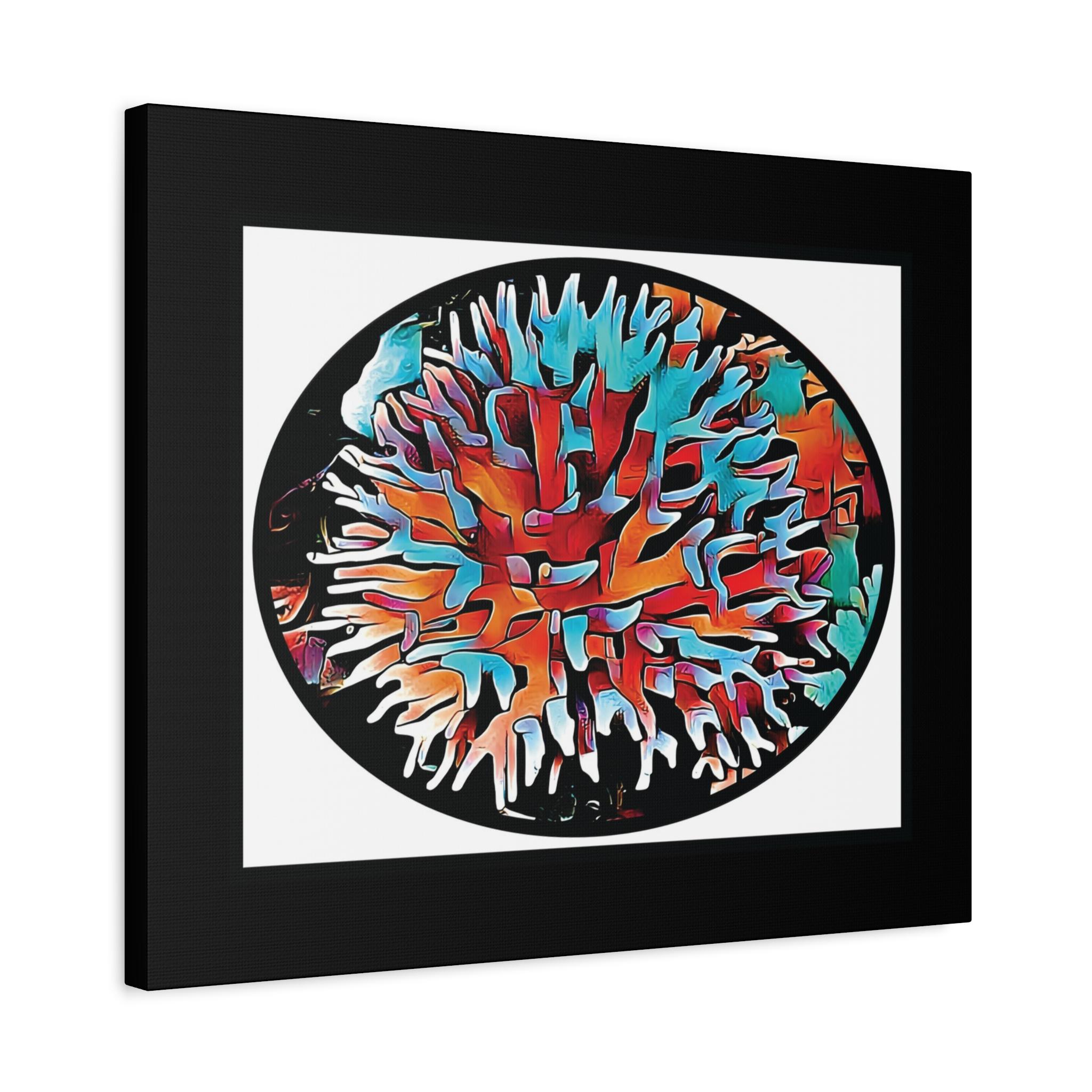 Coral View Egg Canvas Wall Art