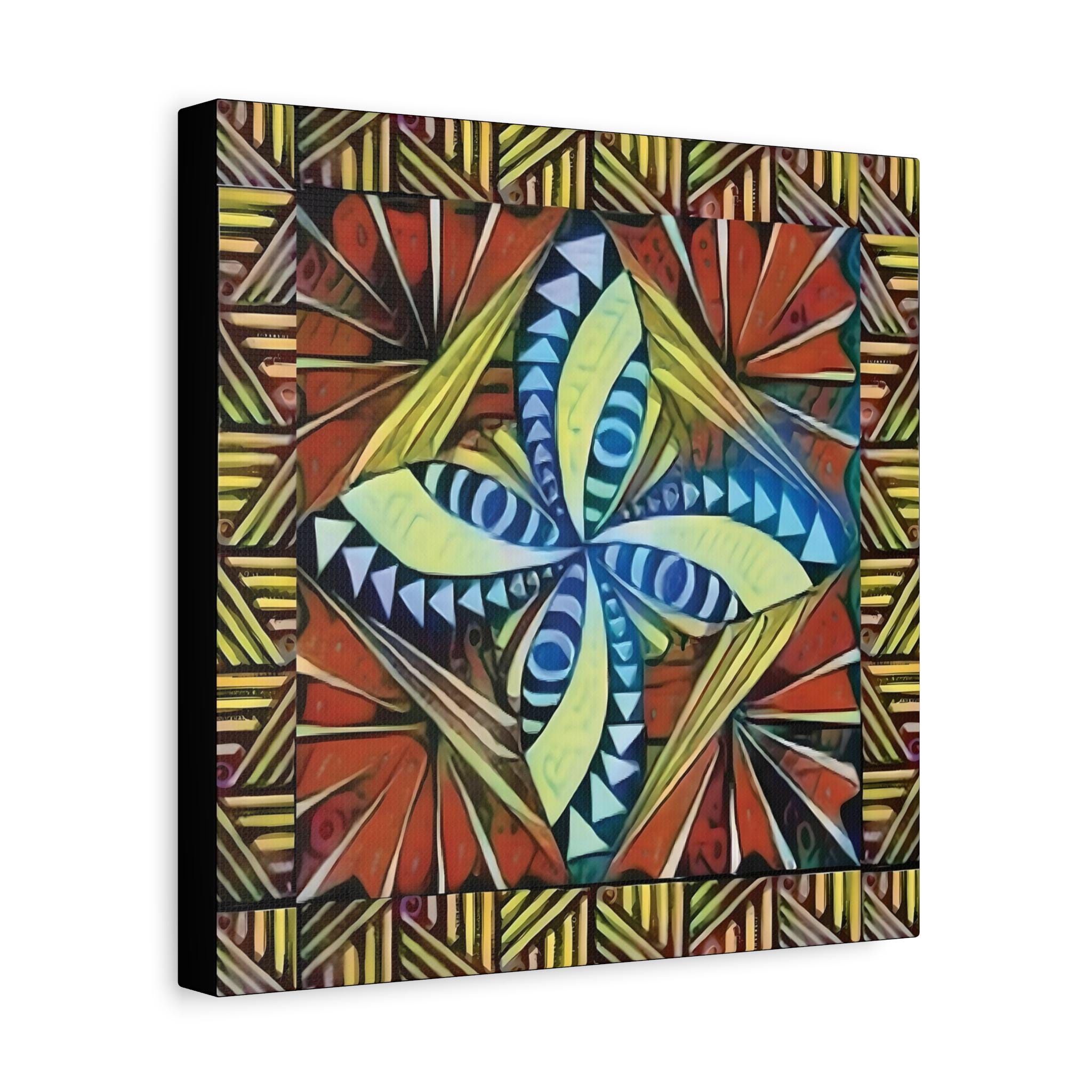Tapa Border Canvas Wall Art