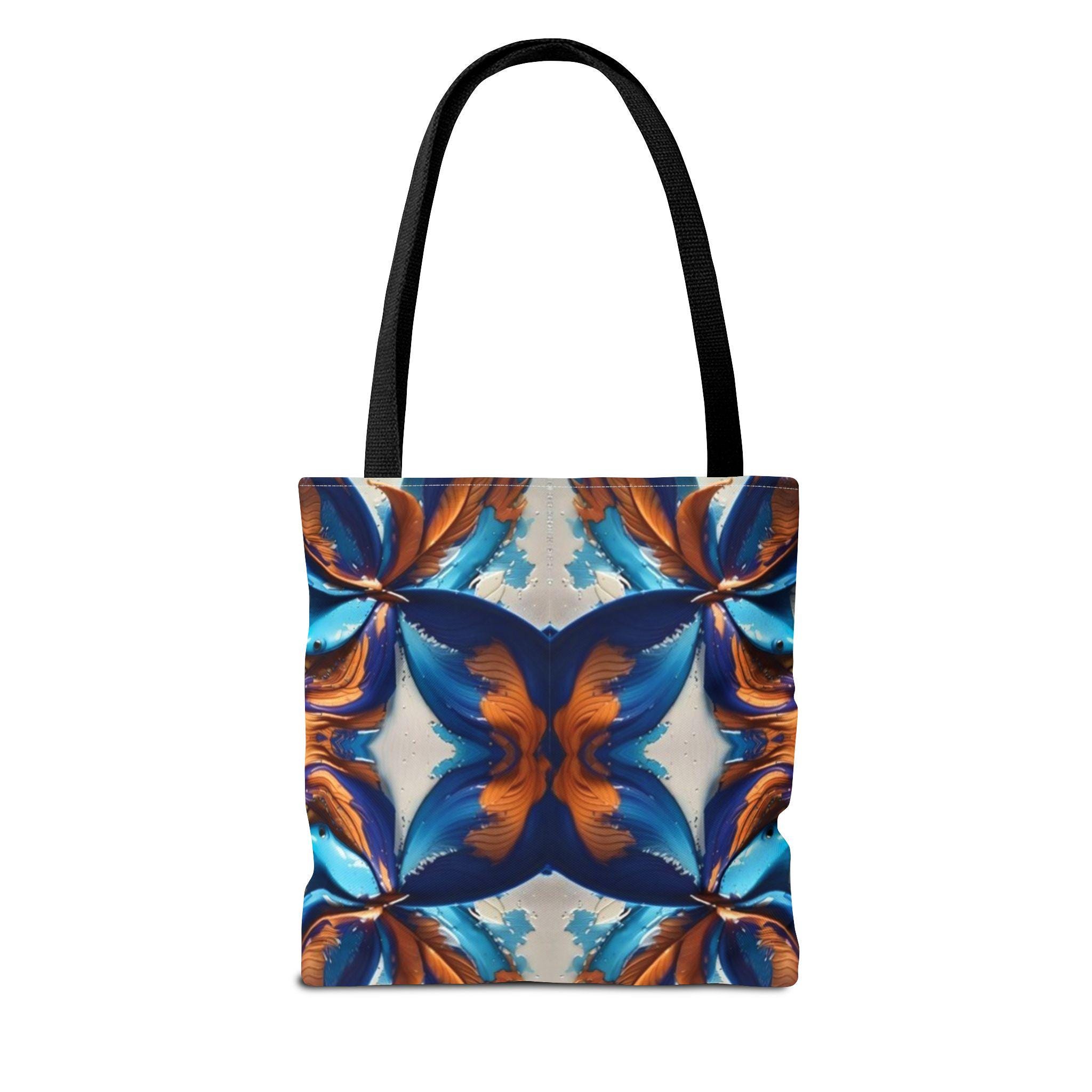Blue Fan Quad - Tote Bag