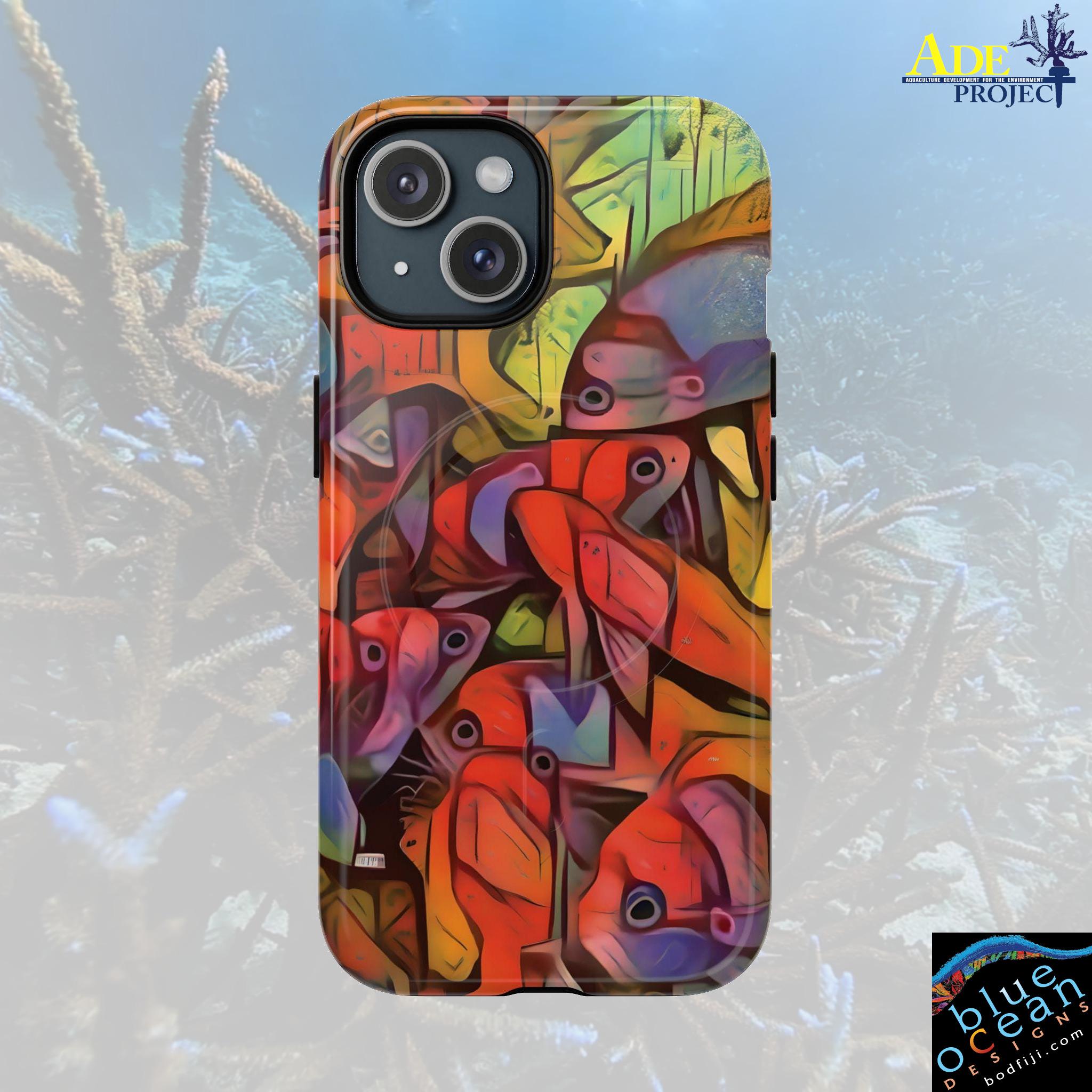 Speckle Backs iPhone Magnetic Case - Walt Smith Fiji Ocean Art - Supports ADE Reef Restoration