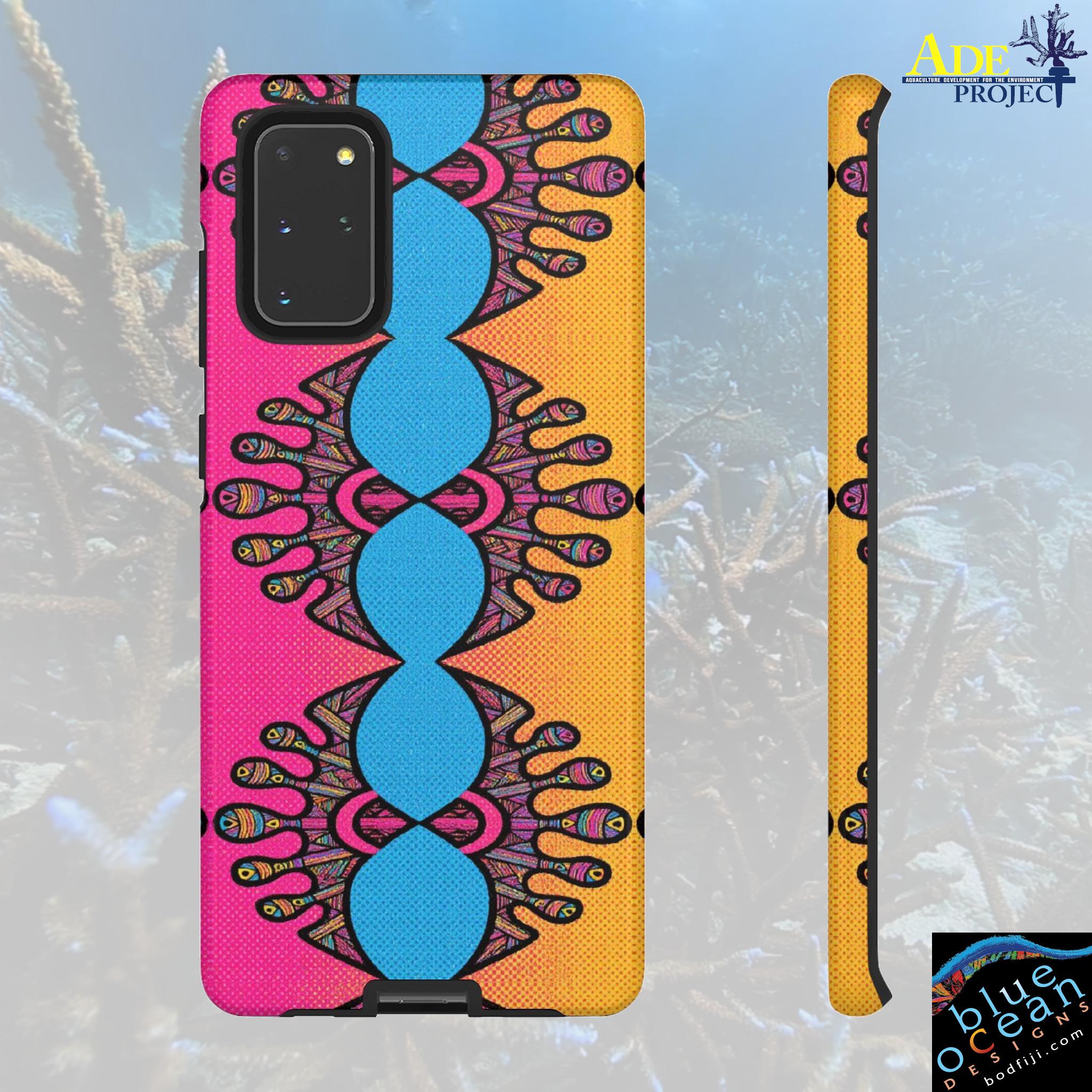 Abstract Urchin Color Android Tough Case - Walt Smith Fiji Ocean Art - Supports ADE Reef Restoration