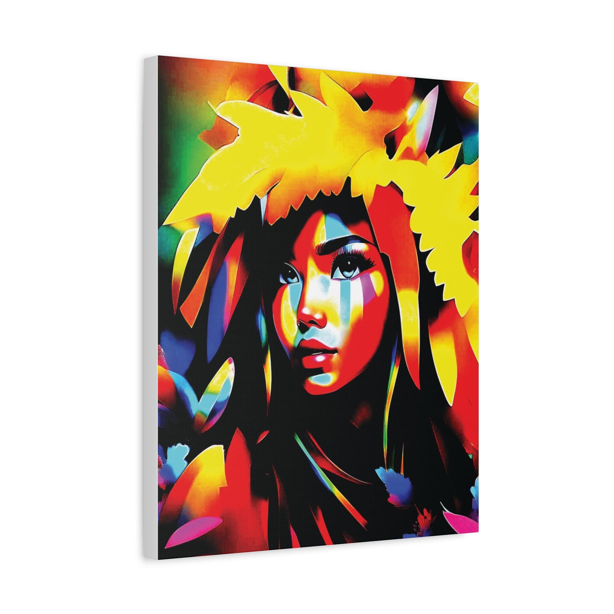 Poly Girl - Canvas Wall Art