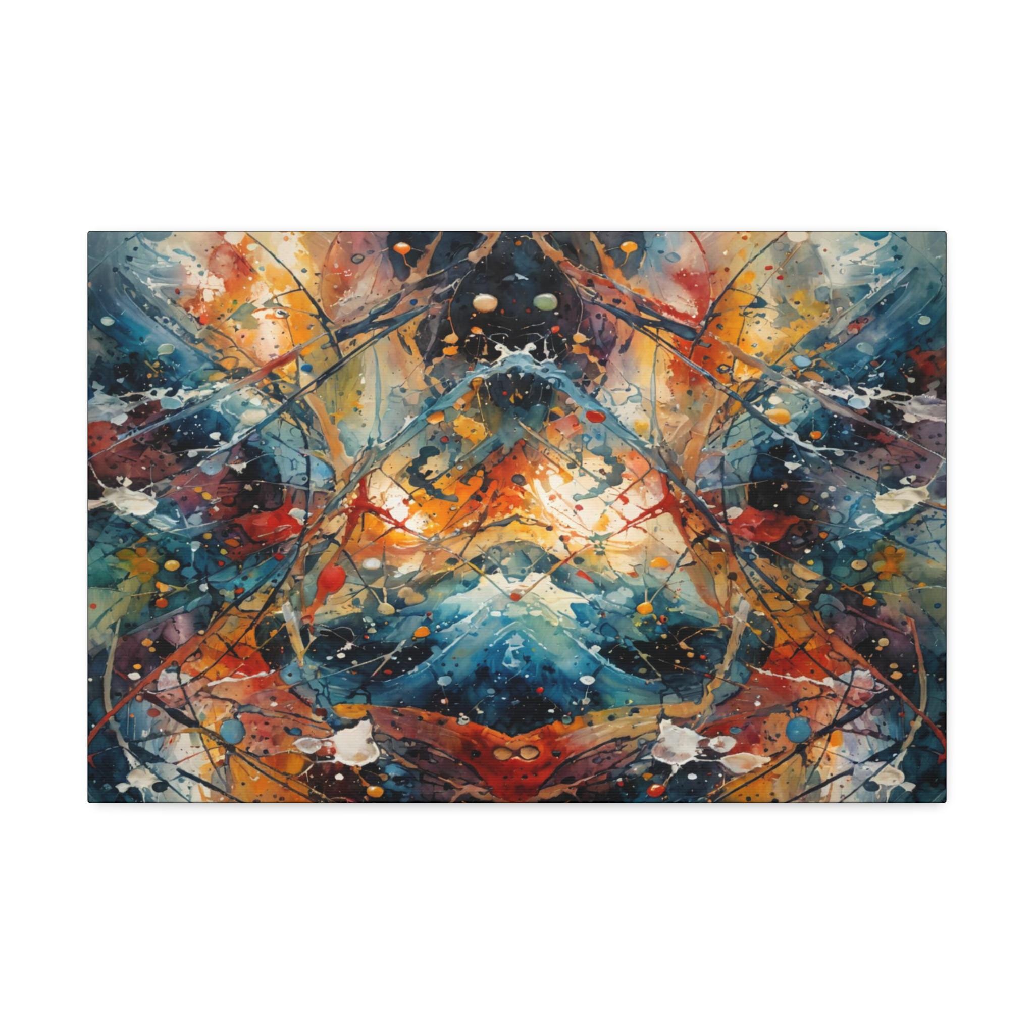 Red Scribe 3 Canvas Wall Art