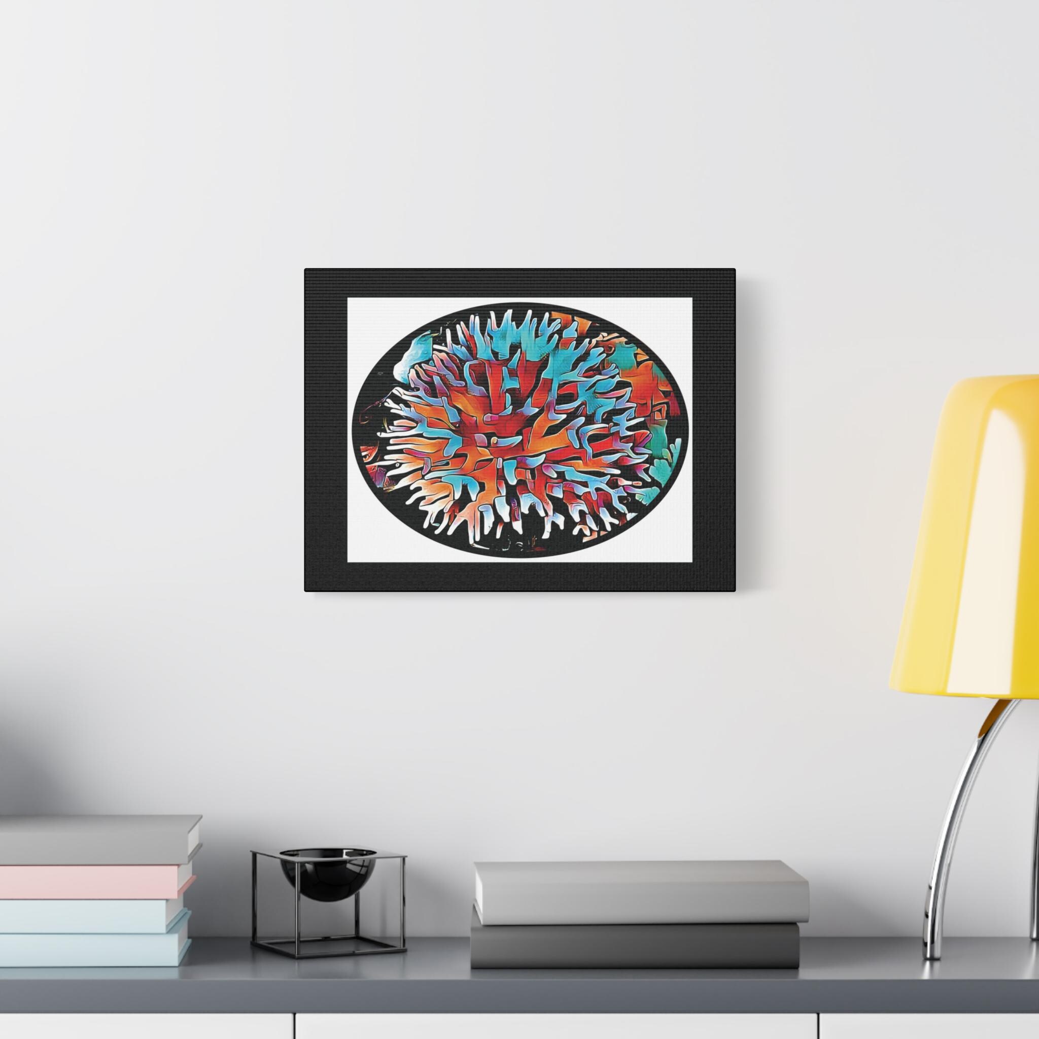 Coral View Egg Canvas Wall Art