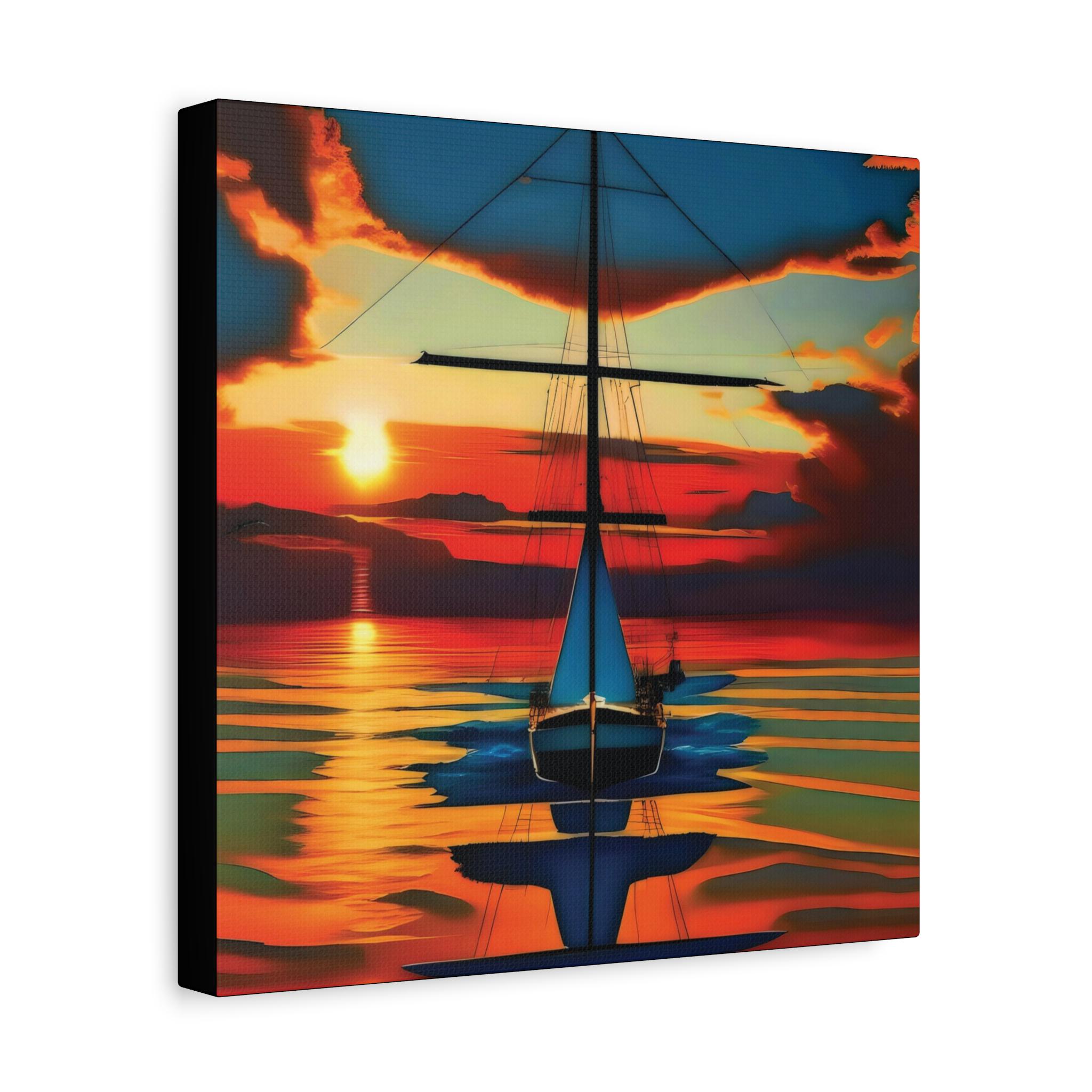 Night On The Water Canvas Wall Art
