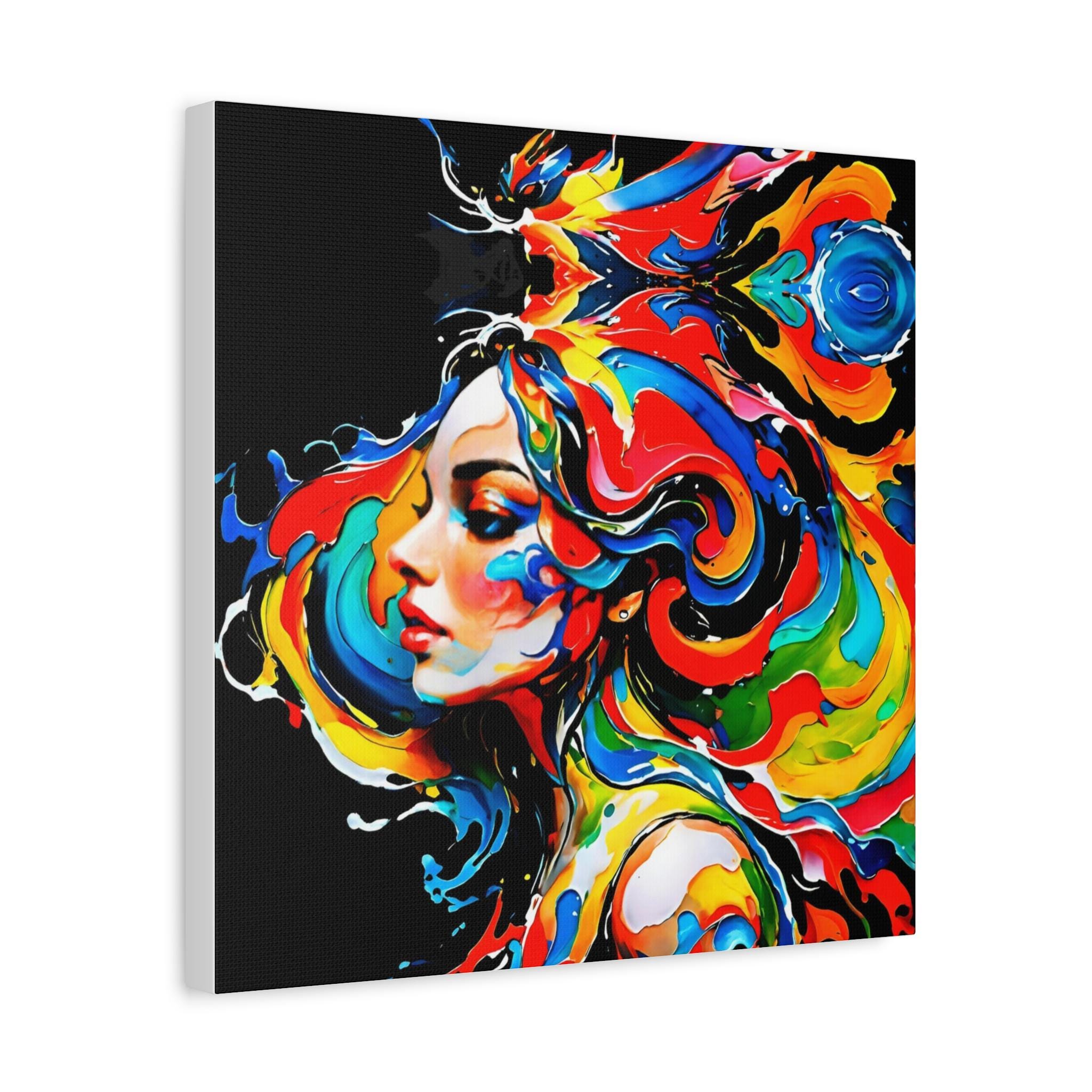 Lady with Paint - Canvas Wall Art