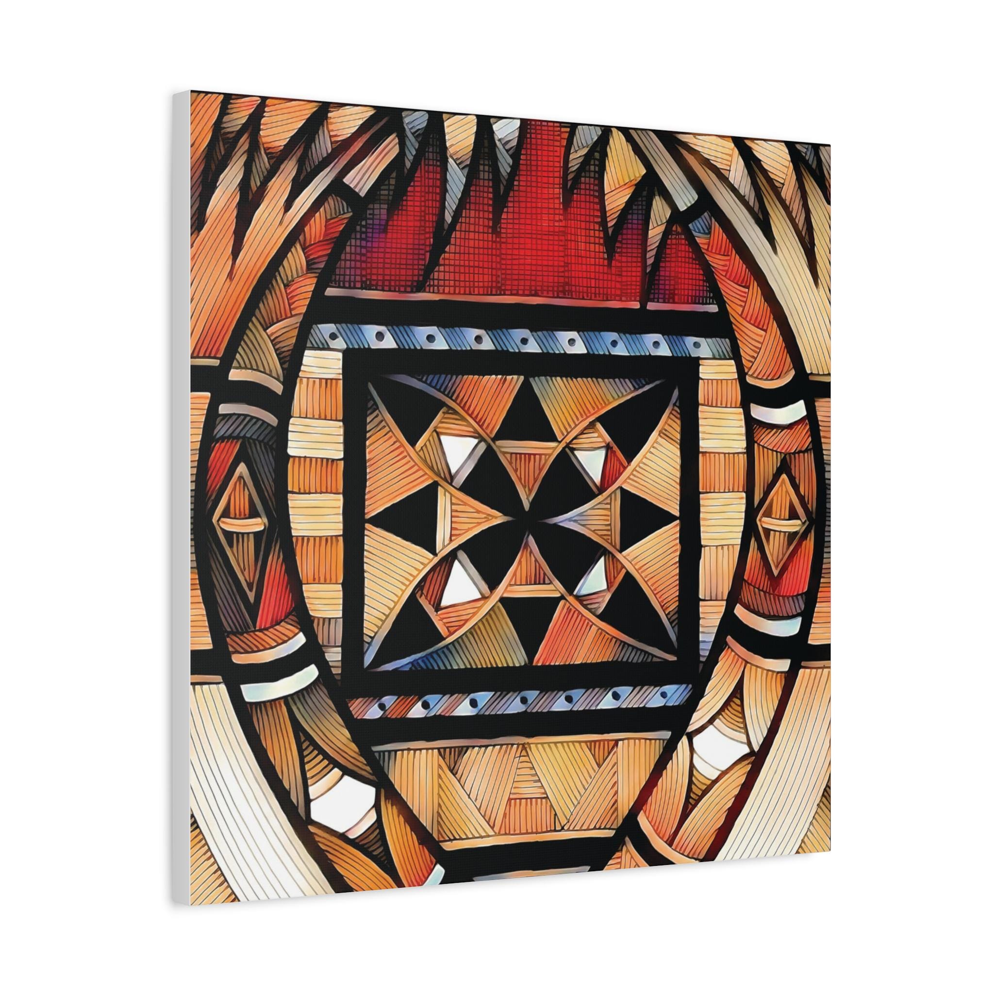 Tapa Palm - Canvas Wall Art