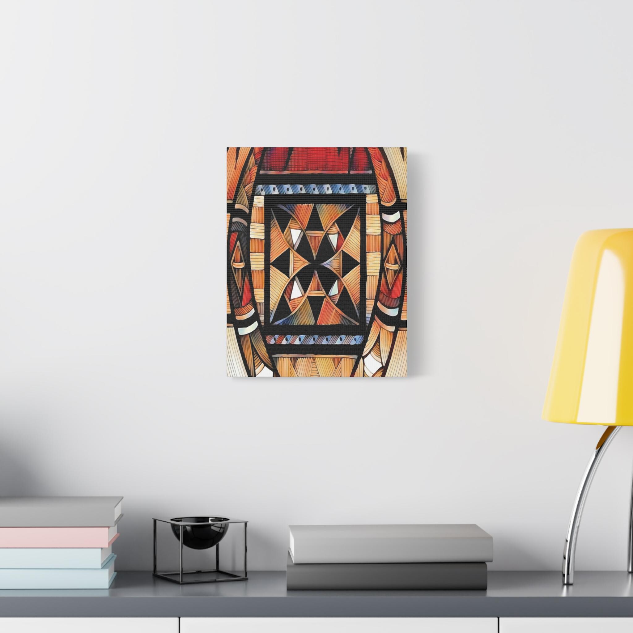 Tapa Trees - Canvas Wall Art