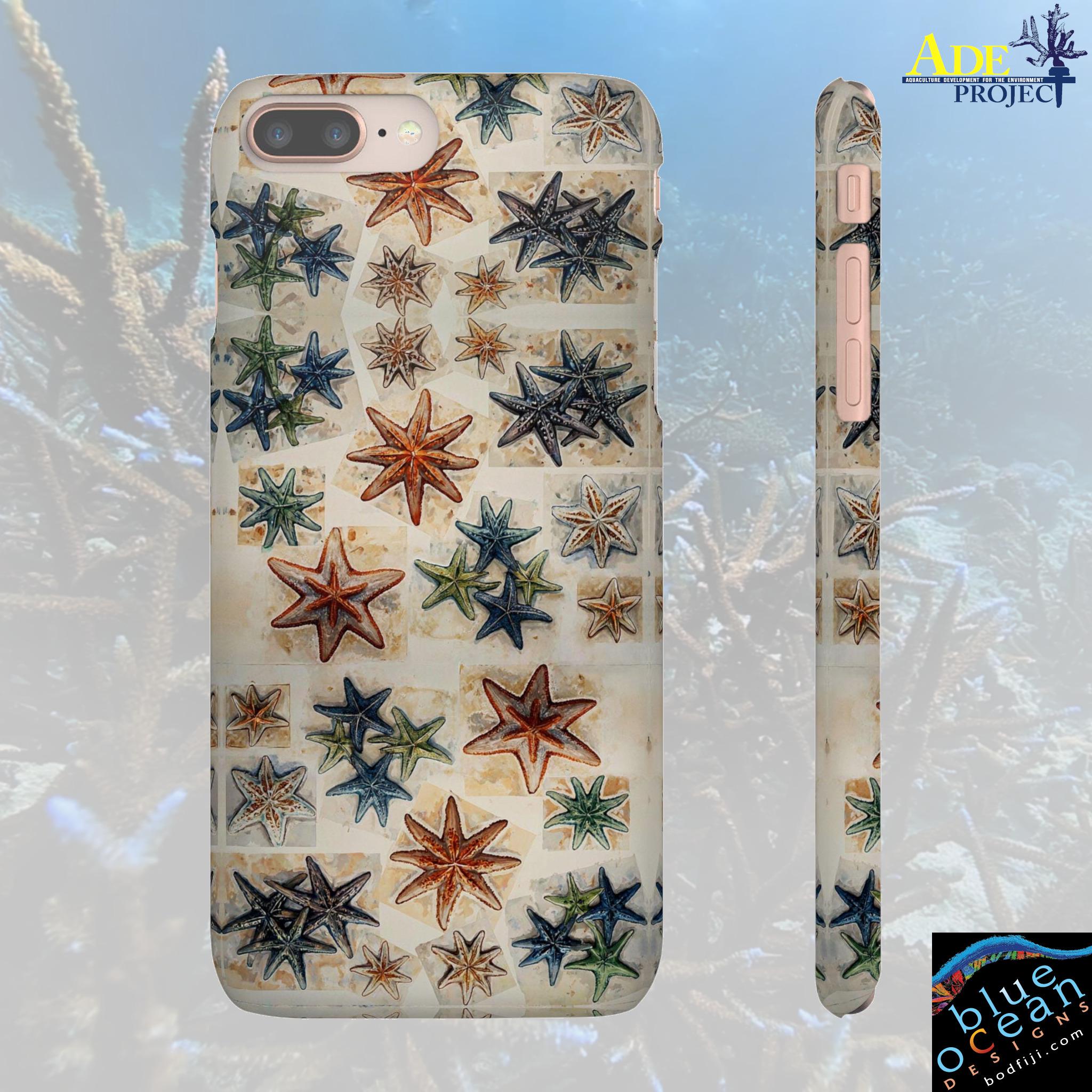 Starfish on the Move iPhone Snap Case - Walt Smith Fiji Ocean Art - Supports ADE Reef Restoration