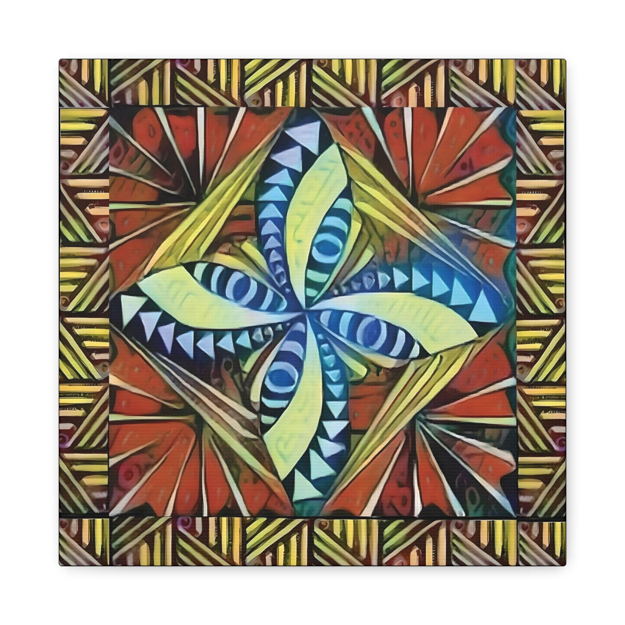 Tapa Border Canvas Wall Art