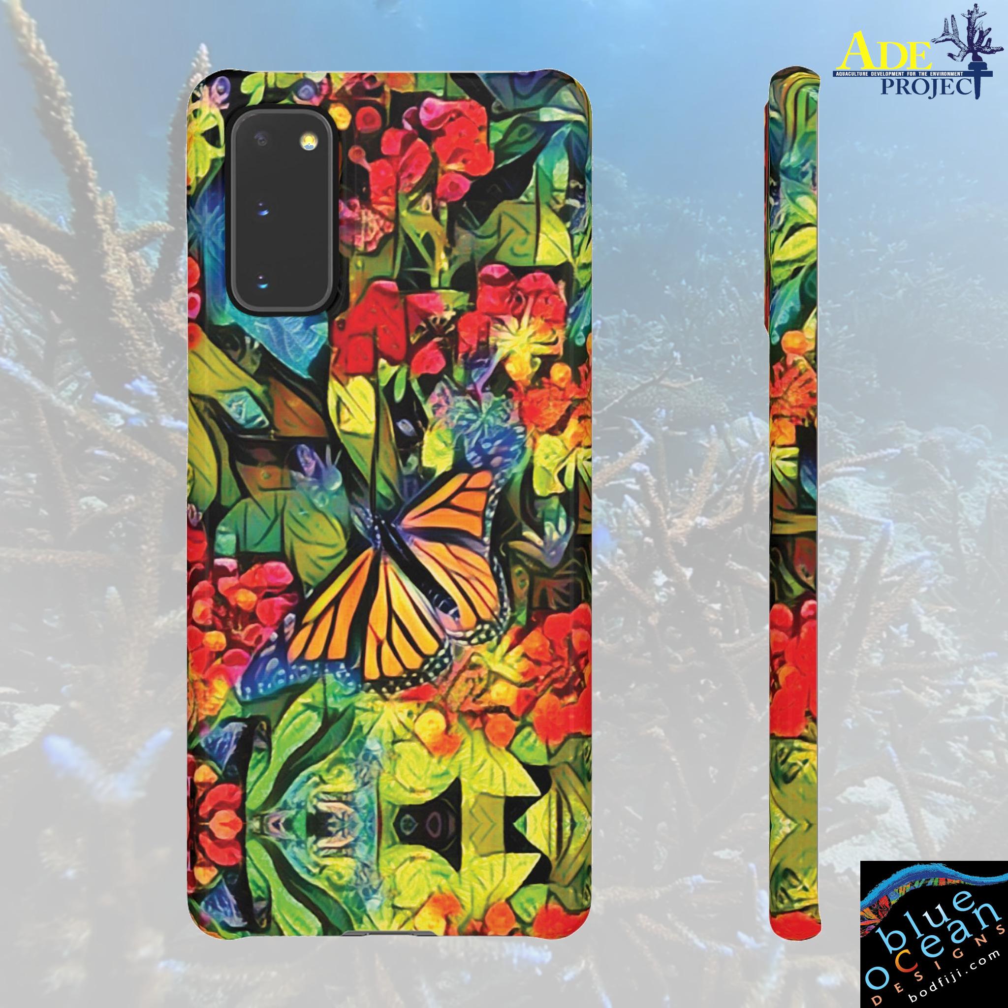 Monarch Garden Android Snap Case - Walt Smith Fiji Ocean Art - Supports ADE Reef Restoration