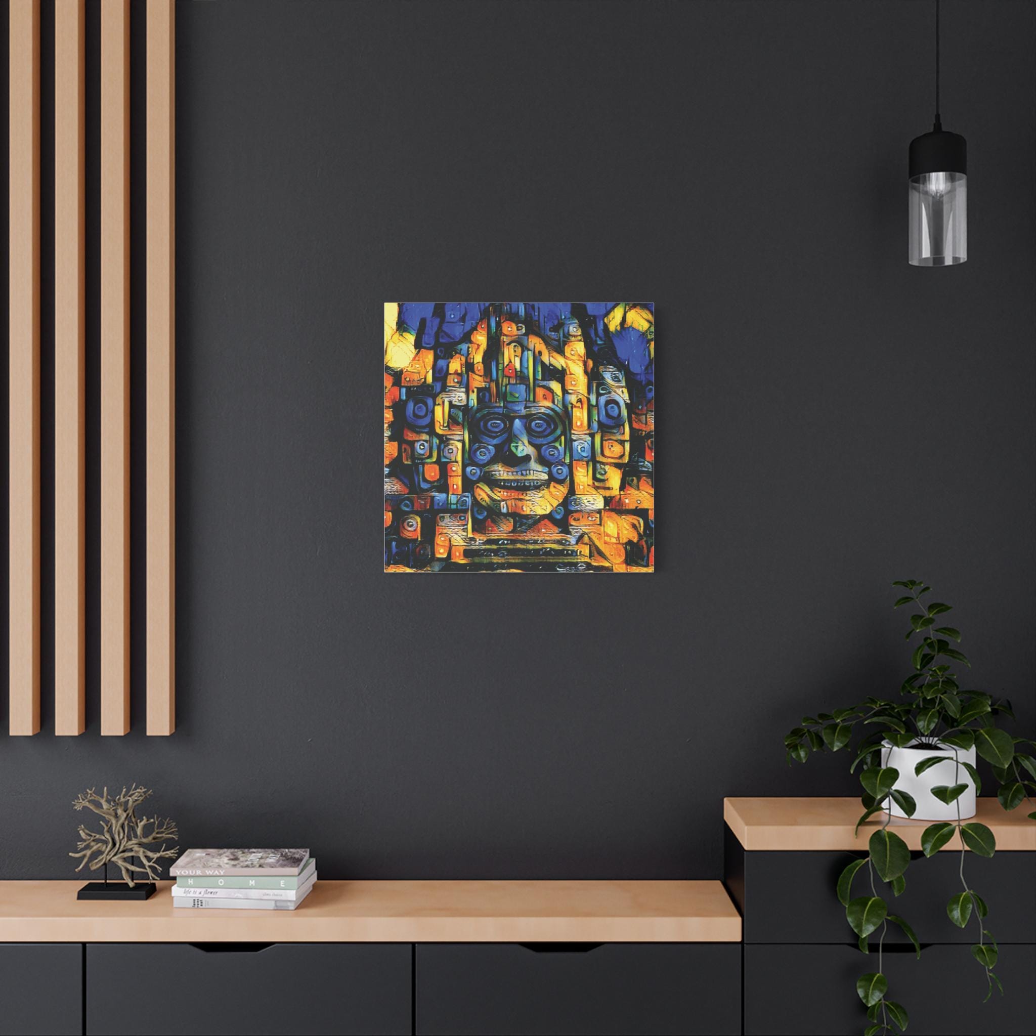 Purple Face - Canvas Wall Art