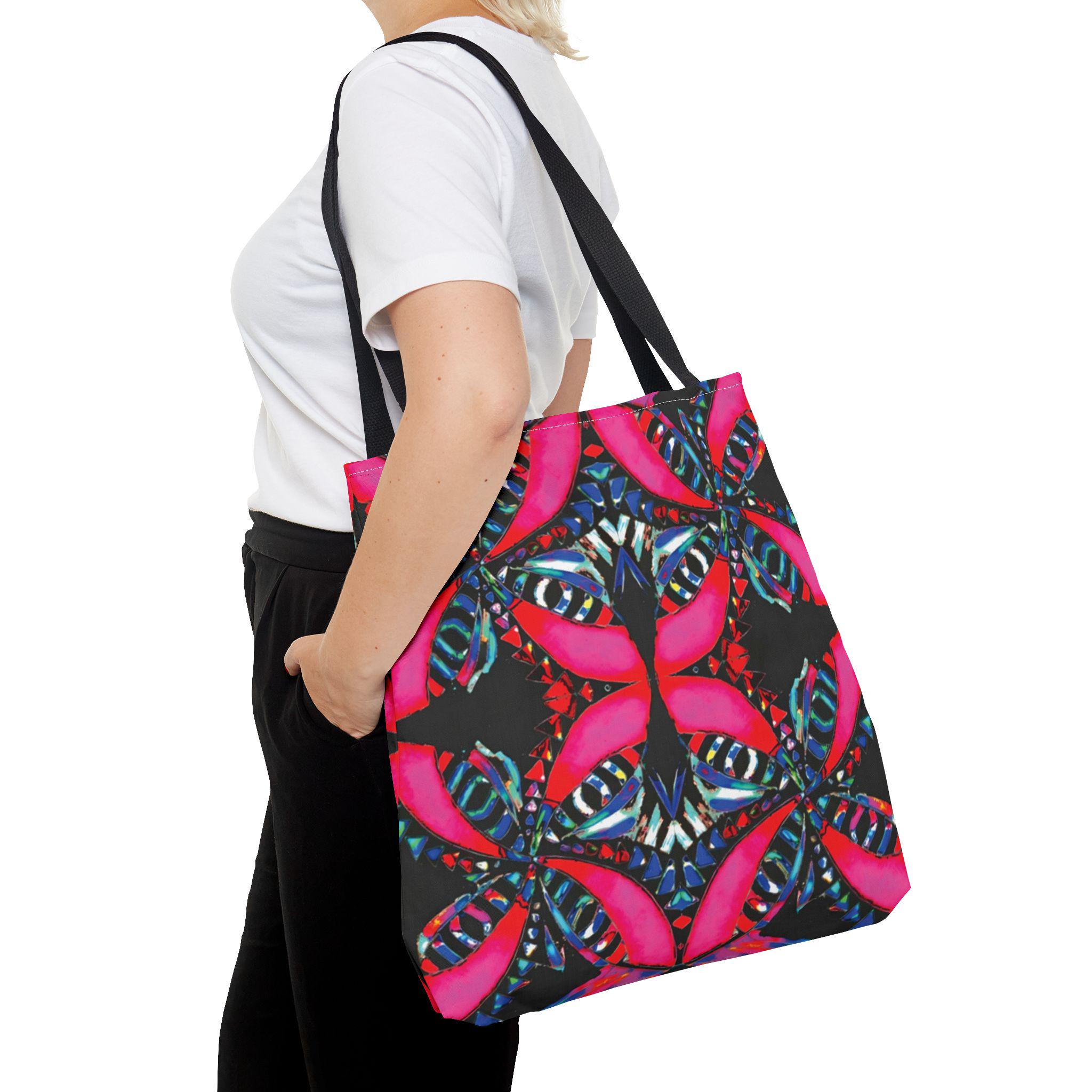 Pink on Black - Tote Bag