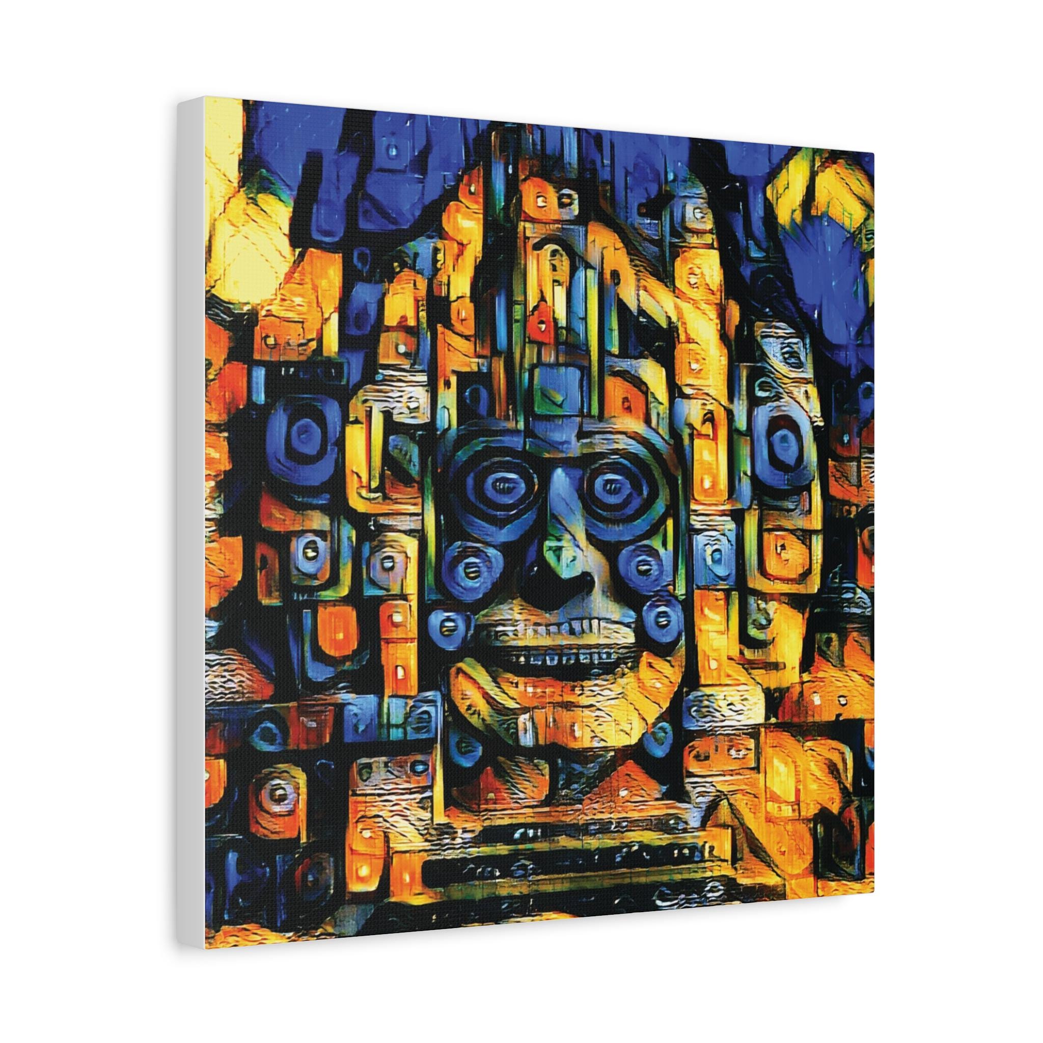 Purple Face - Canvas Wall Art