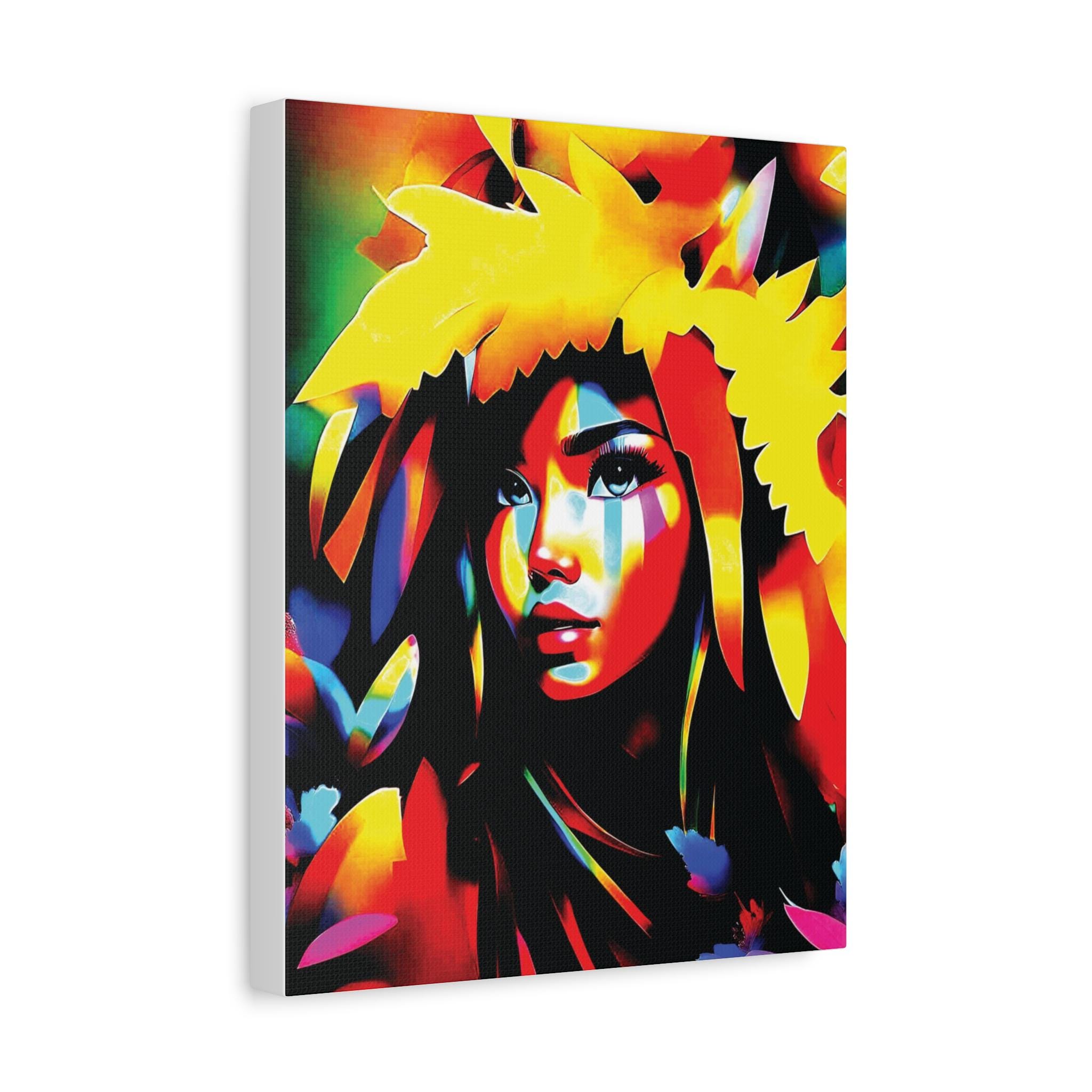Poly Girl - Canvas Wall Art