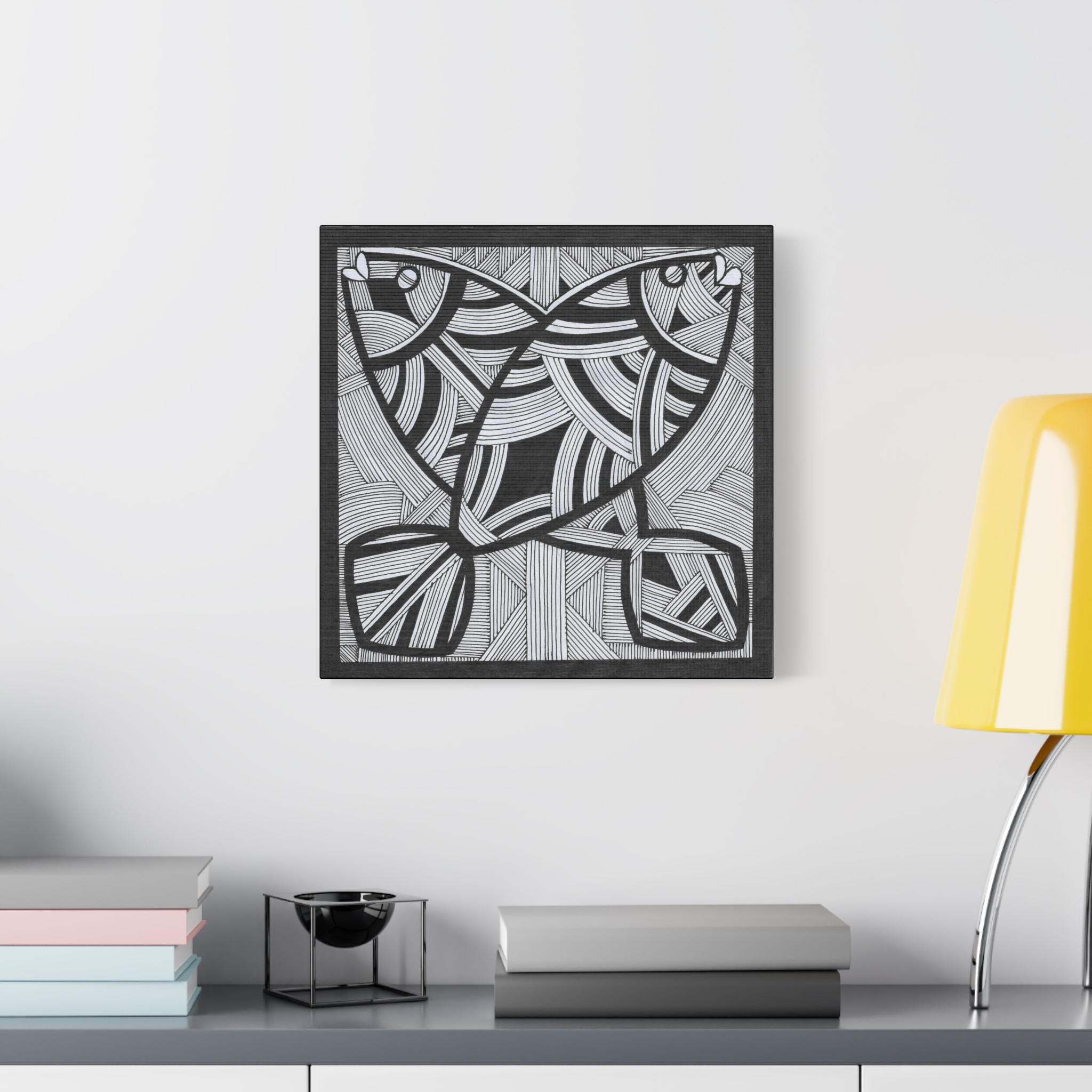 Two Fish B Canvas Wall Art