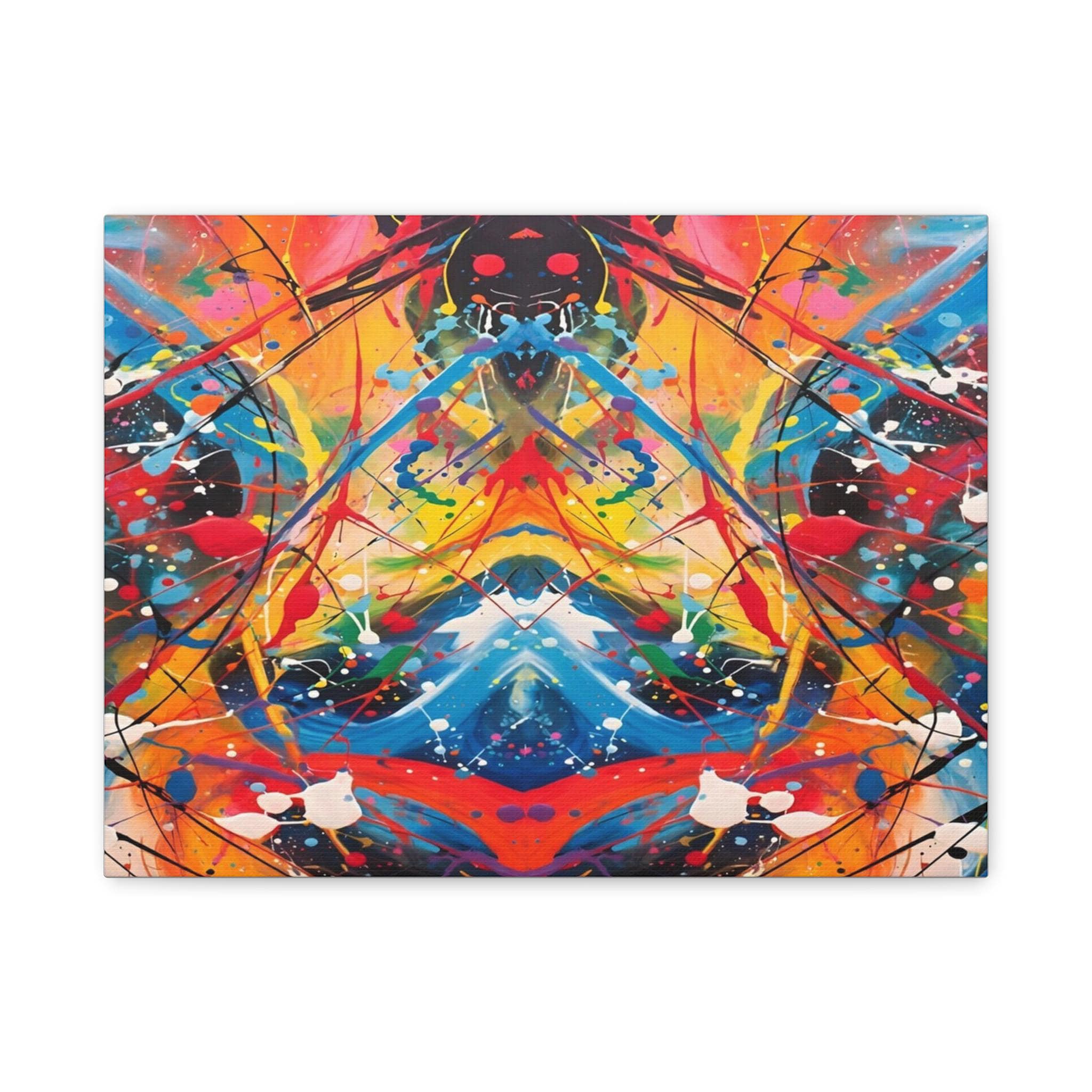 Red Scribe 2 - Canvas Wall Art