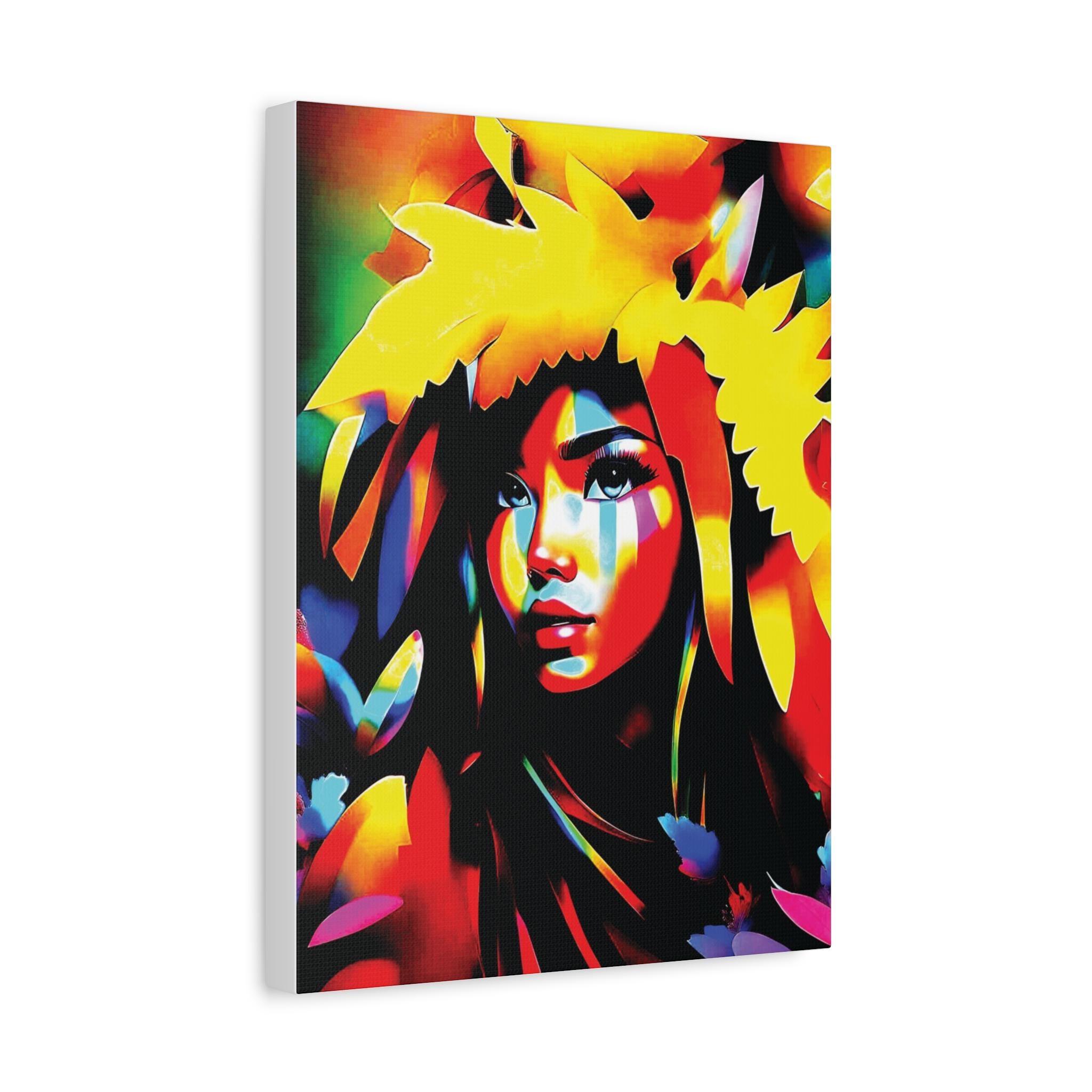 Poly Girl - Canvas Wall Art