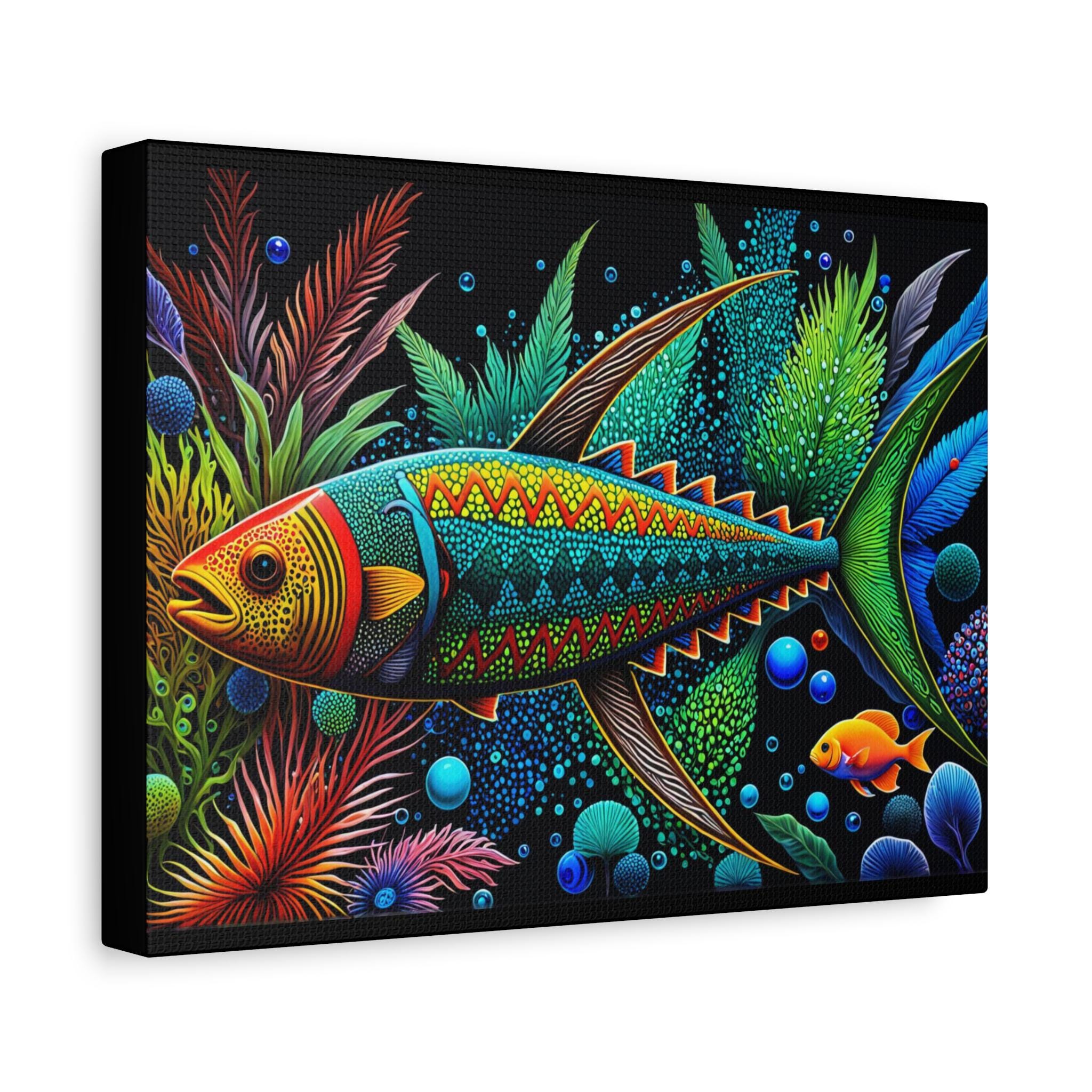 Abo Fish A - Canvas Wall Art