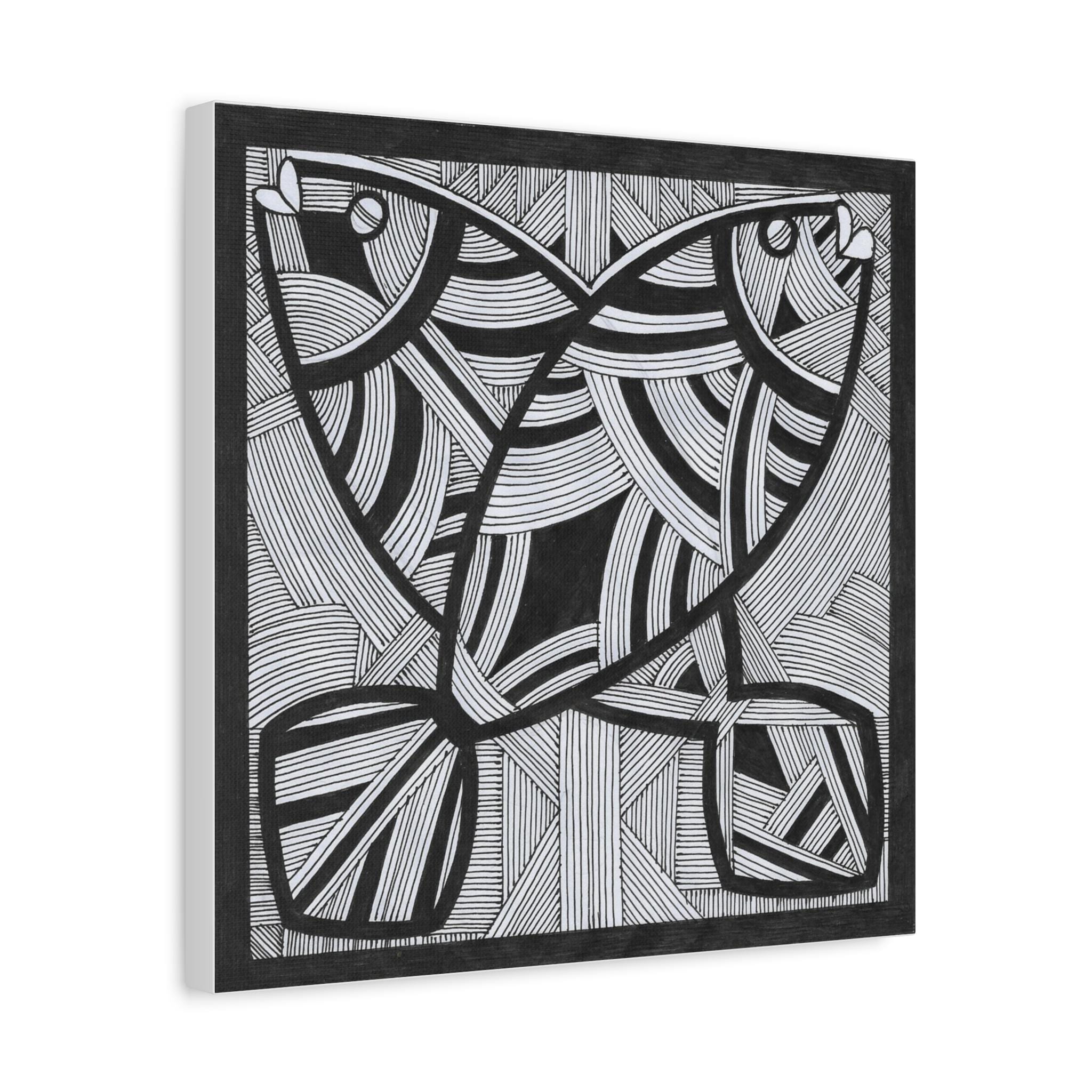 Two Fish B - Canvas Wall Art