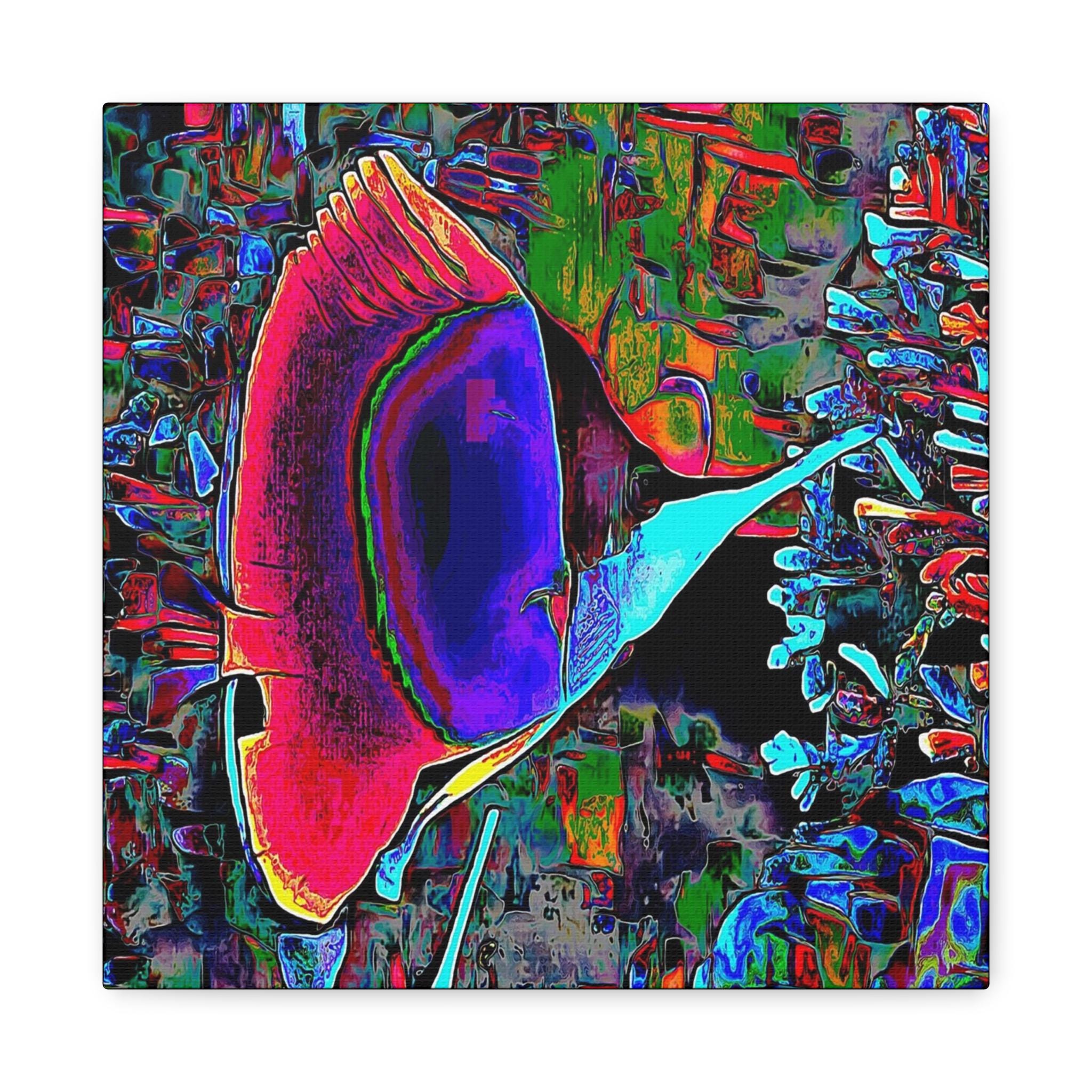 Long Snoot Left Canvas Wall Art