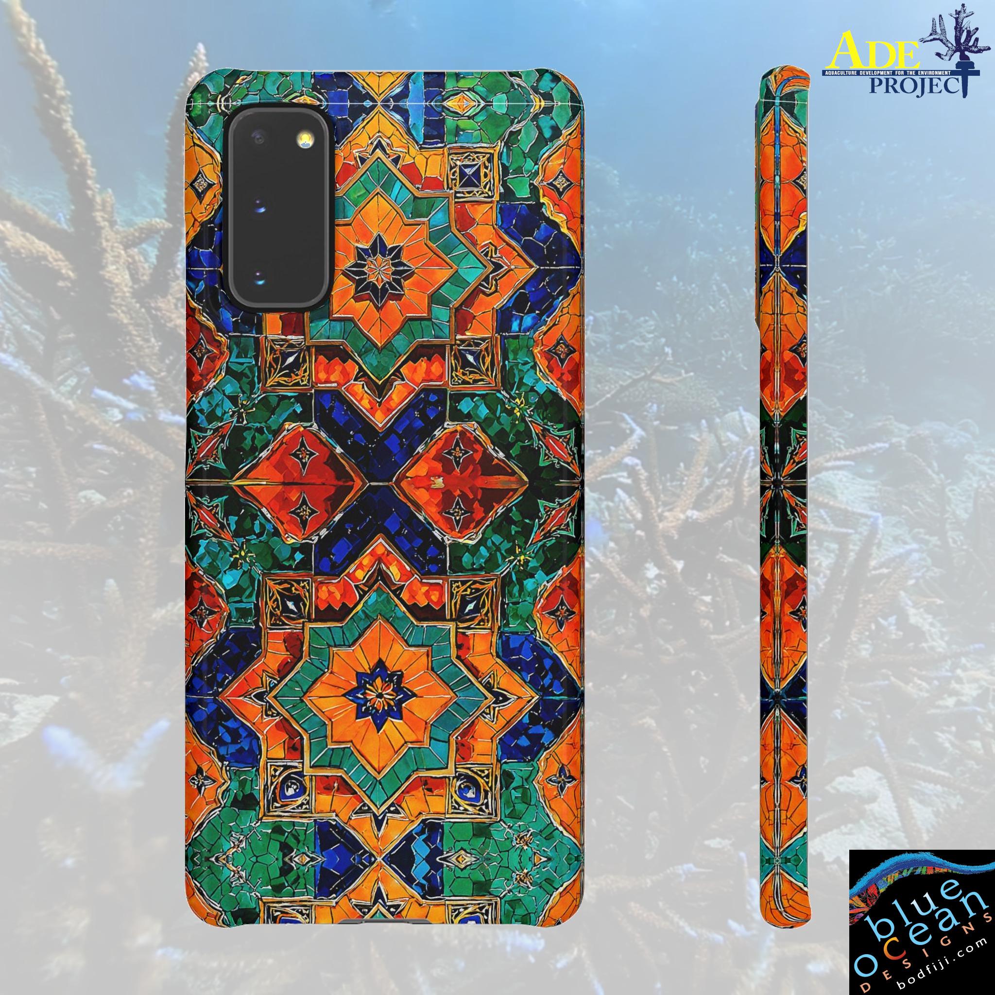 Moroccan Style Android Snap Case - Walt Smith Fiji Ocean Art - Supports ADE Reef Restoration