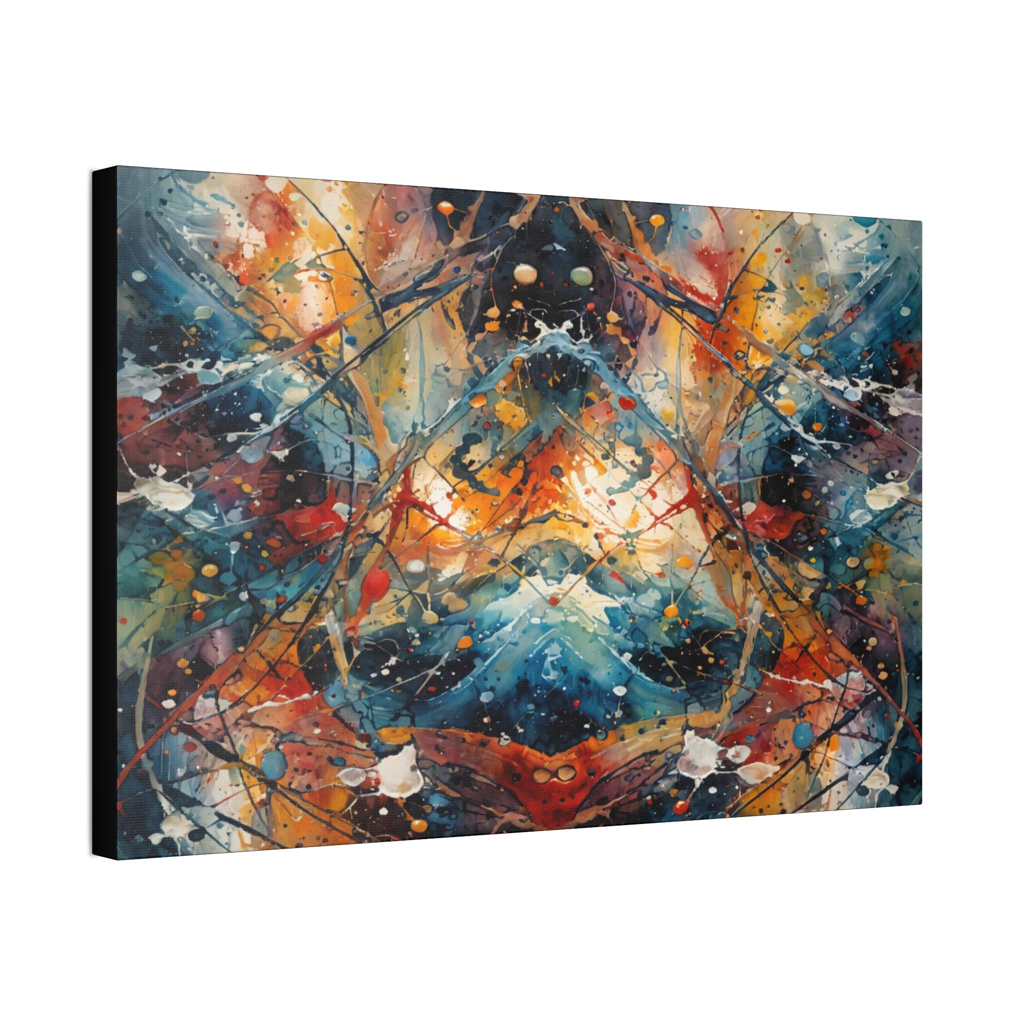 Red Scribe 3 Canvas Wall Art
