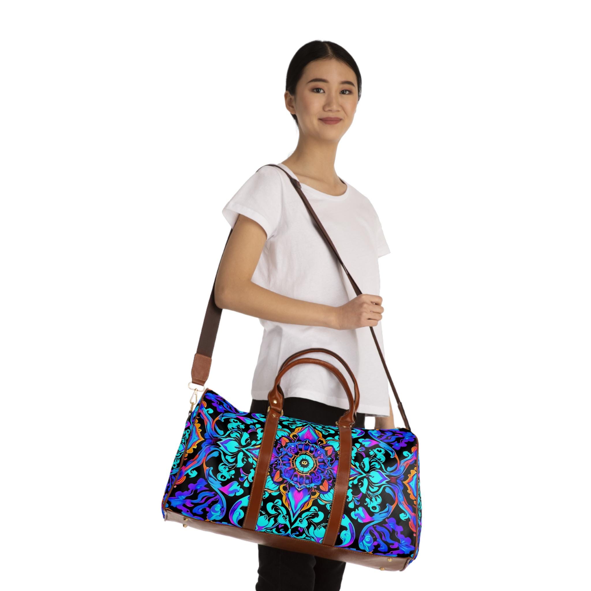 Purple F - Waterproof Travel Bag