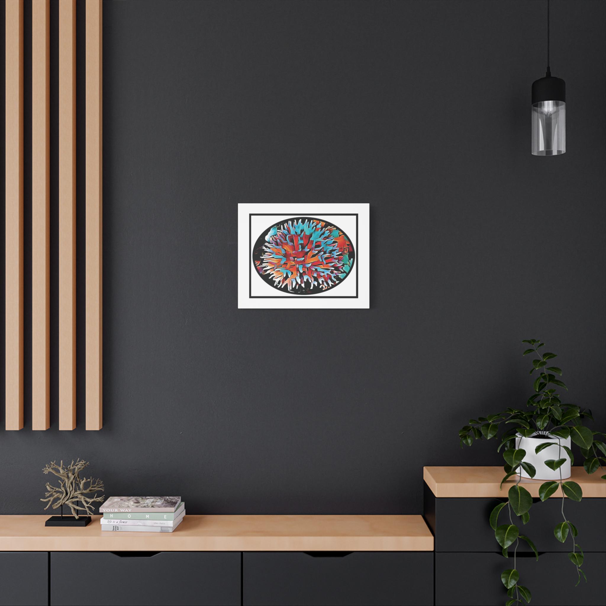 Coral View Egg - Canvas Wall Art
