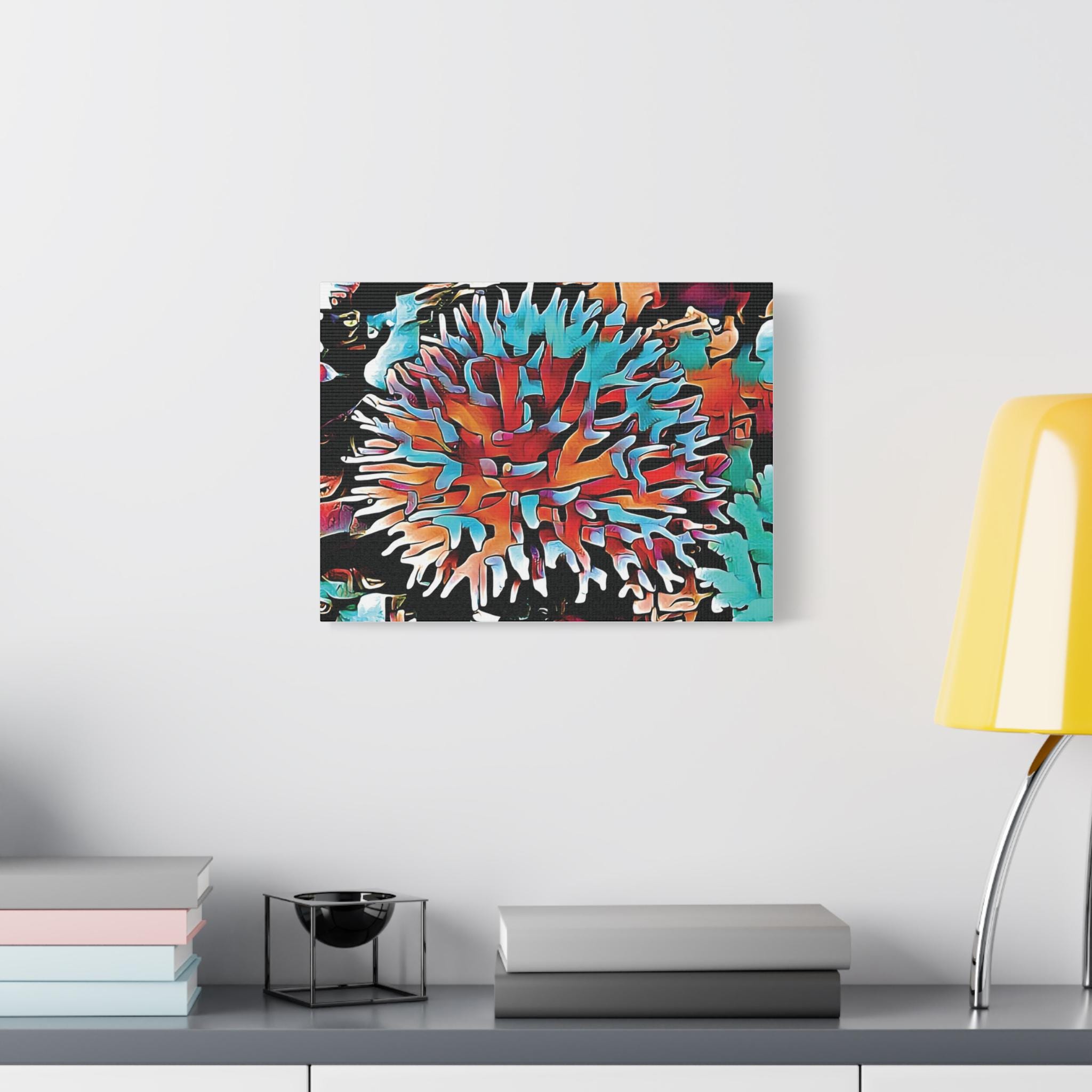 Aqua Spike - Canvas Wall Art