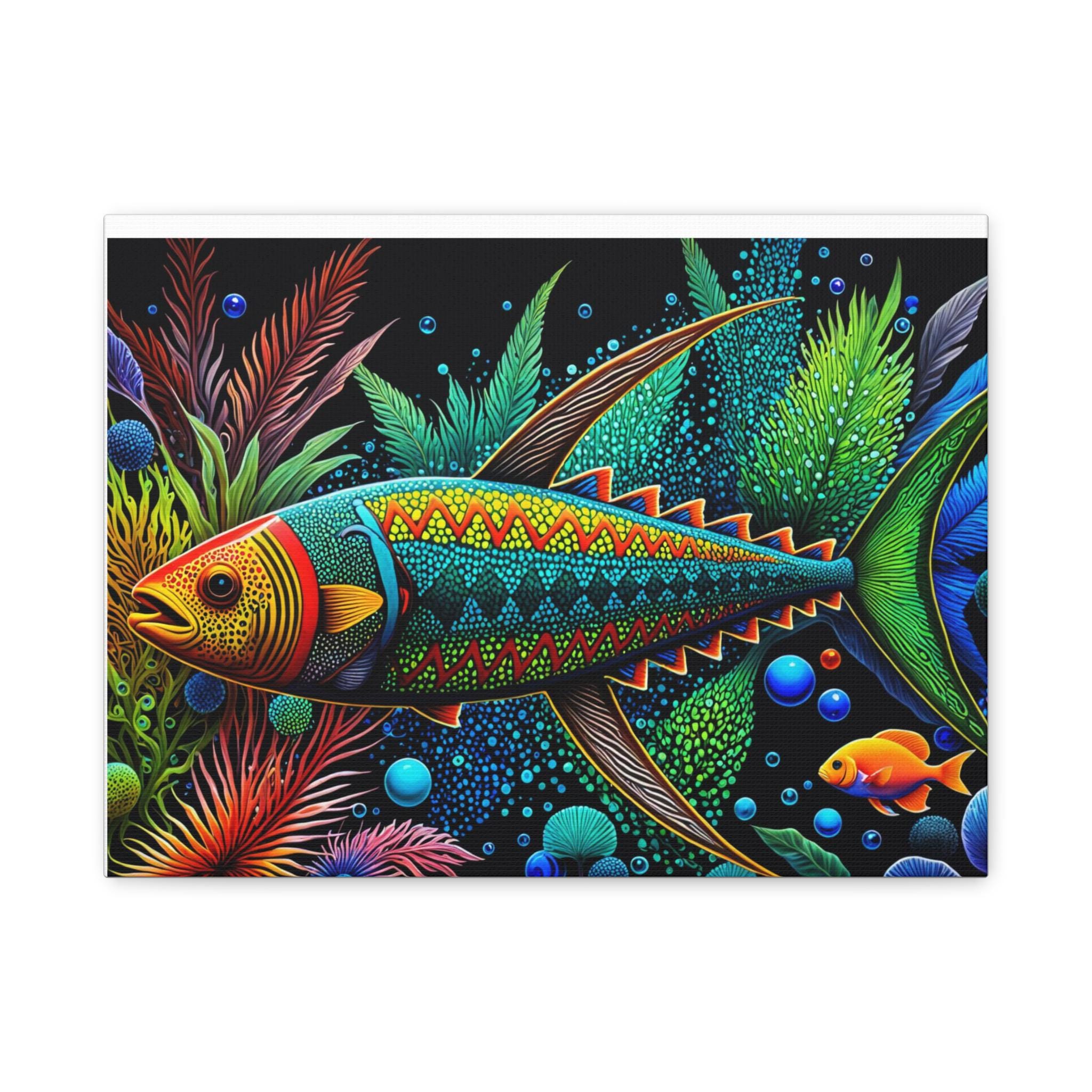 Abo Fish A - Canvas Wall Art