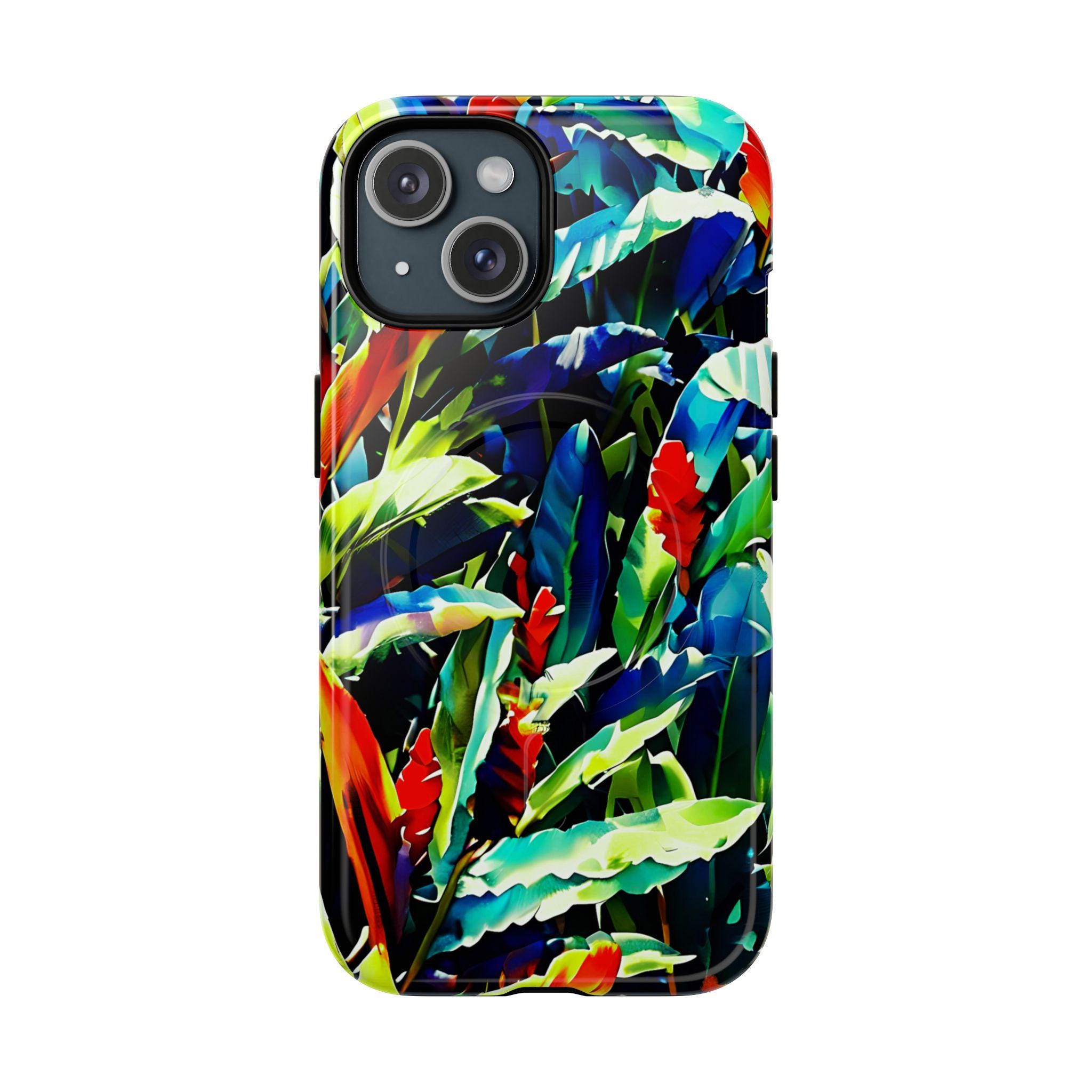 Floral Ginger iPhone Magnetic Case - Walt Smith Fiji Ocean Art - Supports ADE Reef Restoration